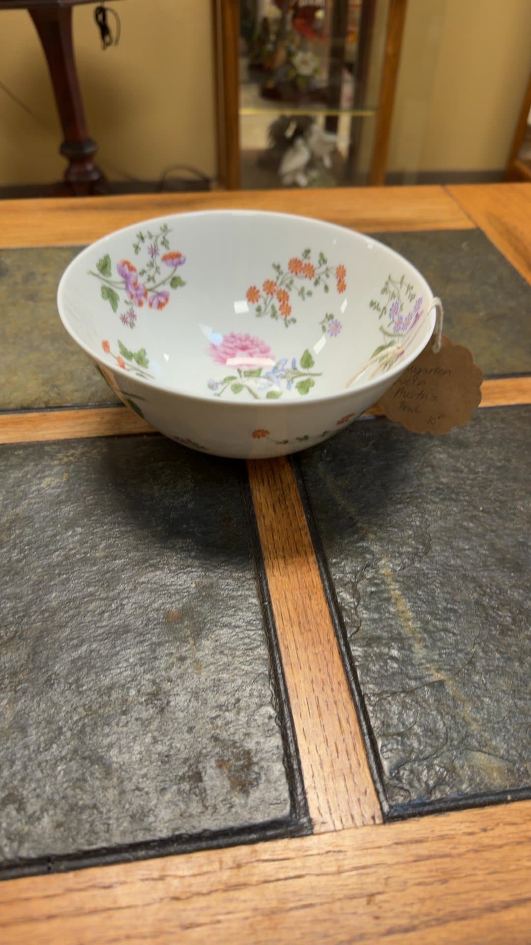 Augarten Wien Floral Porcelain Bowl - Image 1