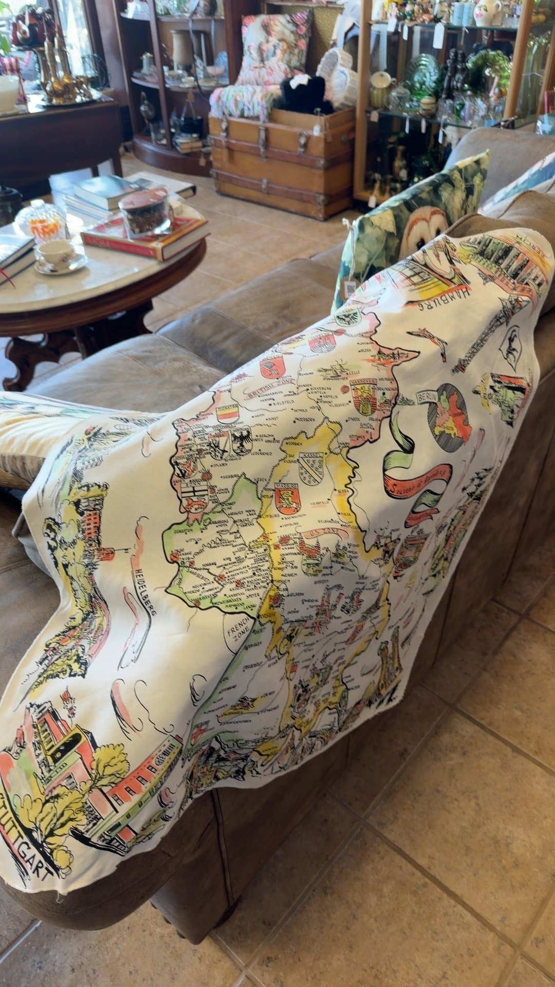 OLD MAP OF GERMANY SOUVENIR - Image 1