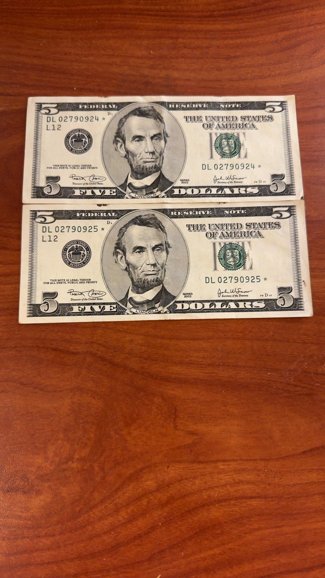 2003 Series $5 Federal Reserve Notes - Image 1