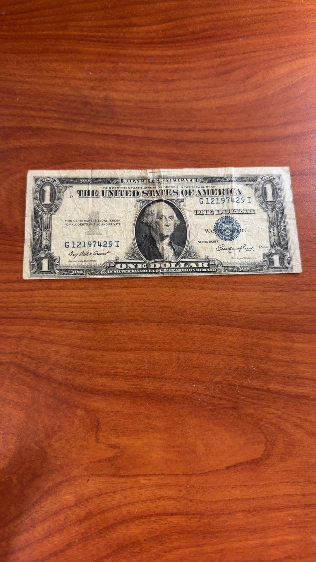 1957 One Dollar Silver Certificate - Image 1