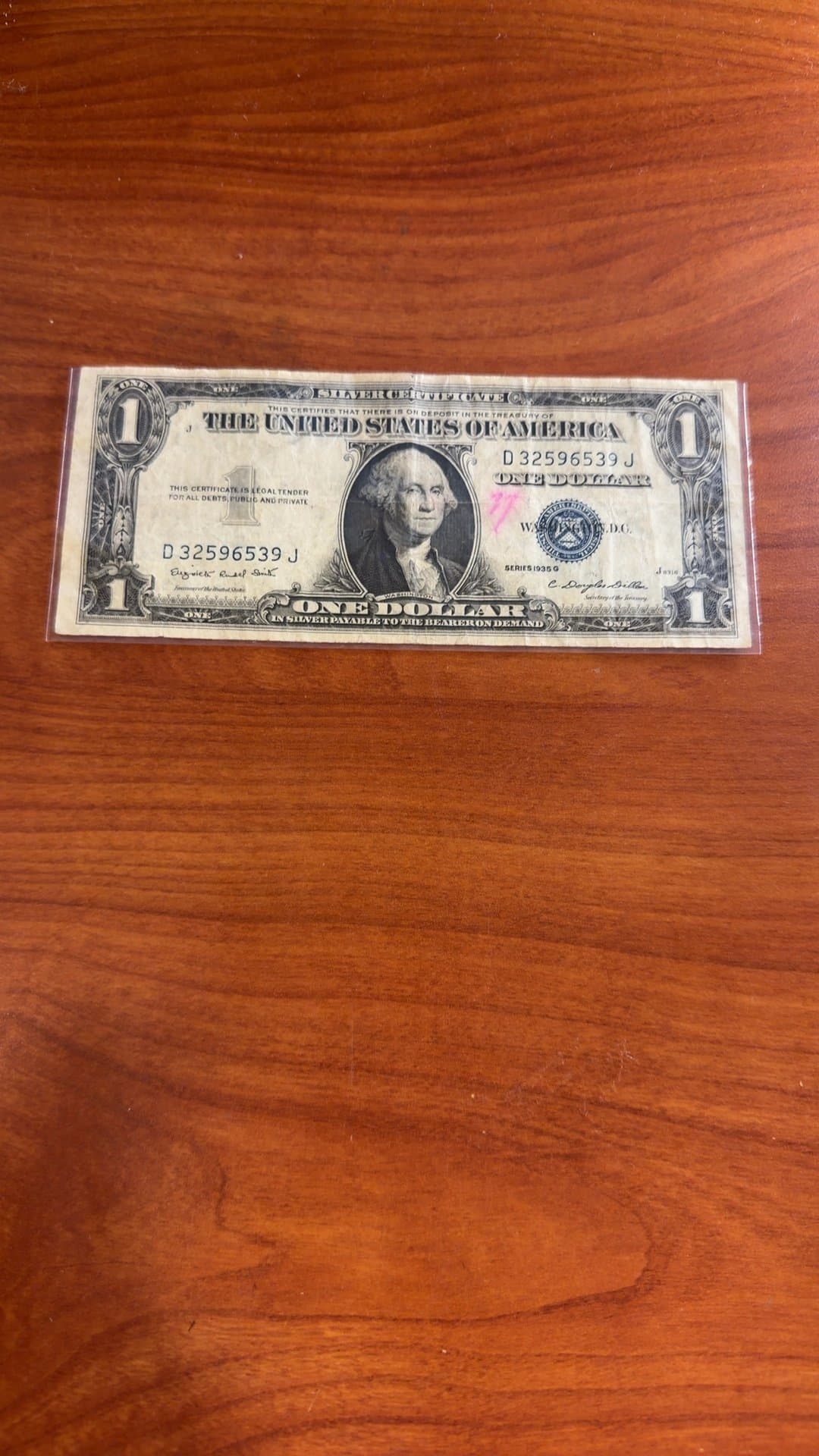 1935 Series $1 Silver Certificate - Image 1