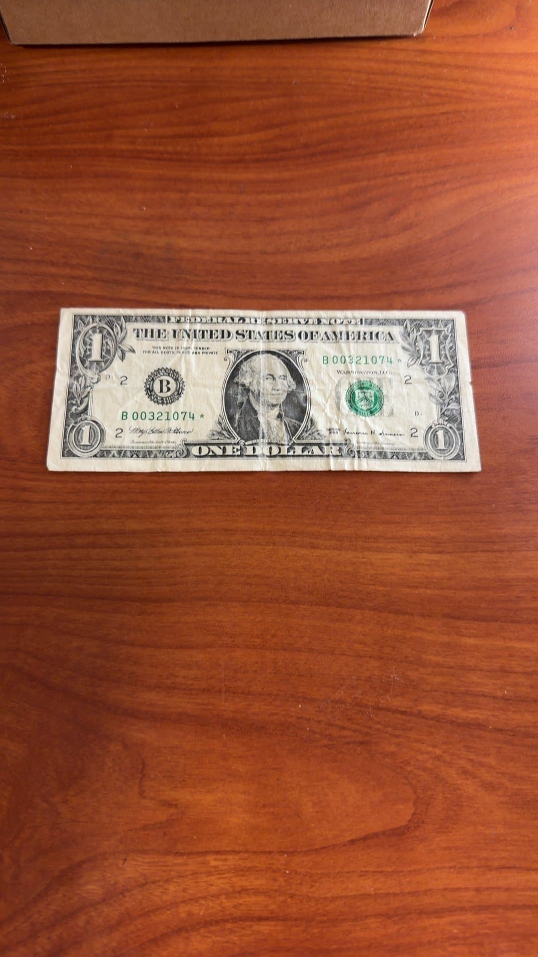 United States One-Dollar Bill - Image 1