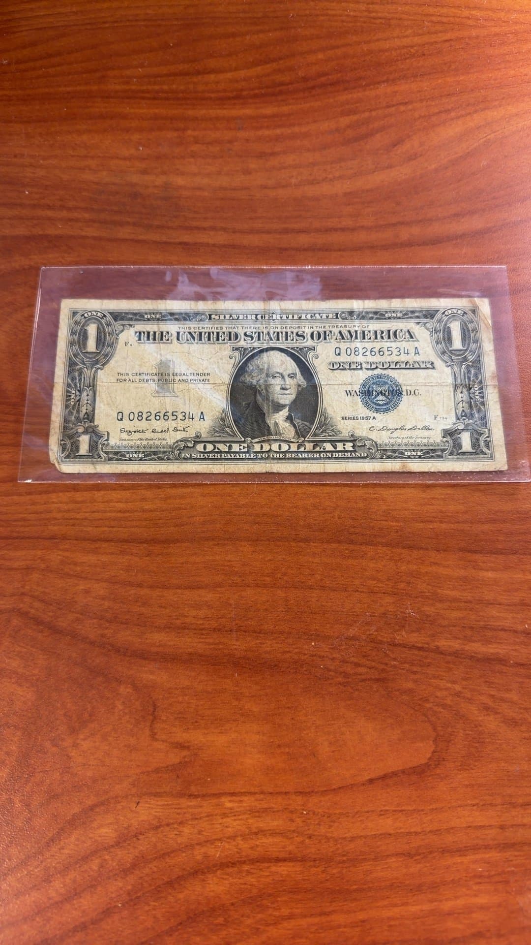 1957 Silver Certificate One Dollar Bill - Image 1