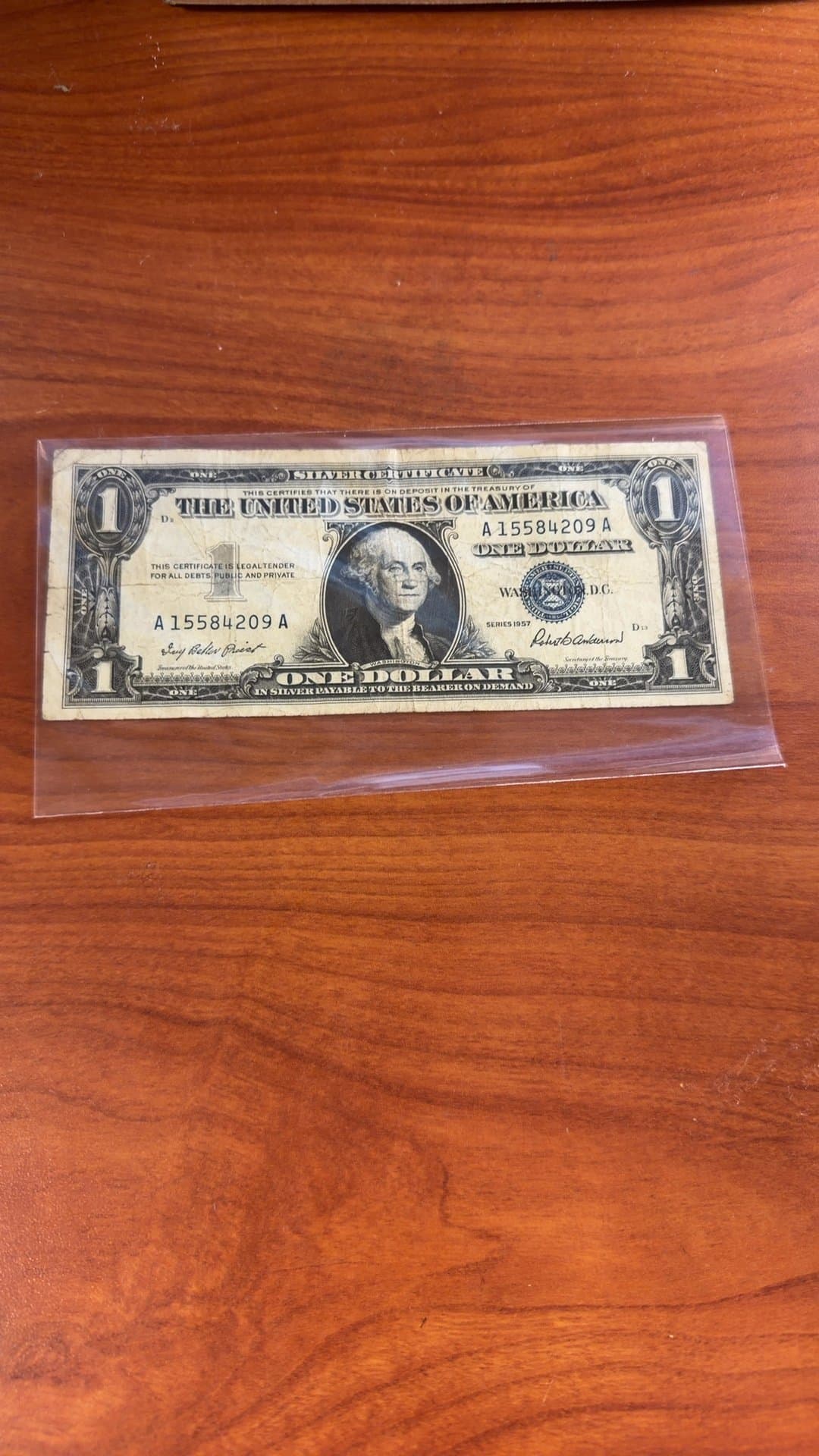 1957 One Dollar Silver Certificate - Image 1
