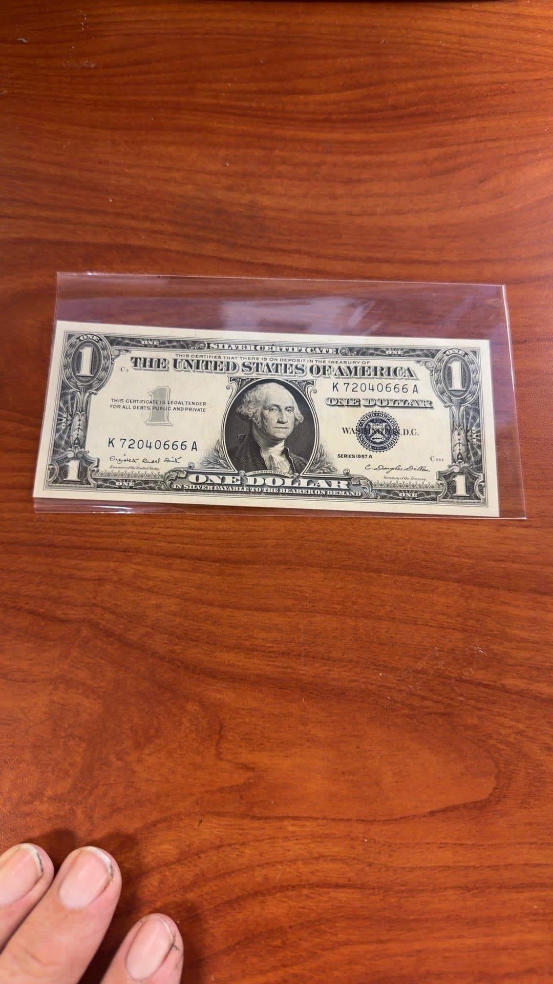 1957A Silver Certificate One Dollar Bill - Image 1