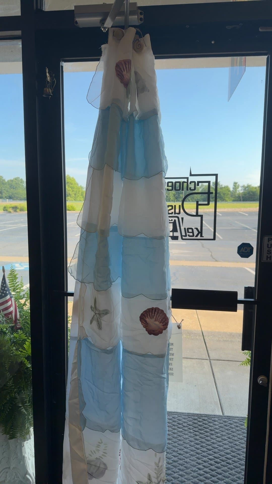 Seashore Shower Curtain with Hooks - Image 1