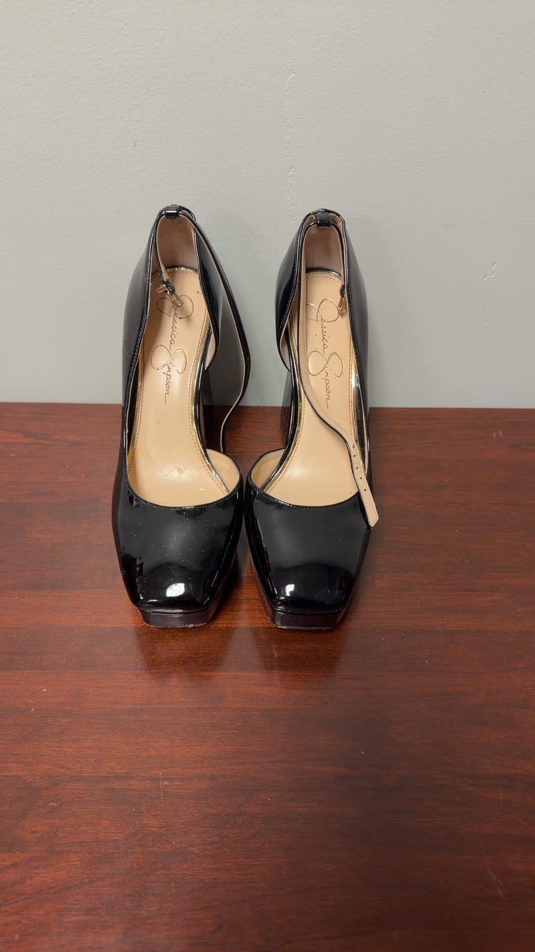 Jessica Simpson Black Patent Leather Pumps - Image 1