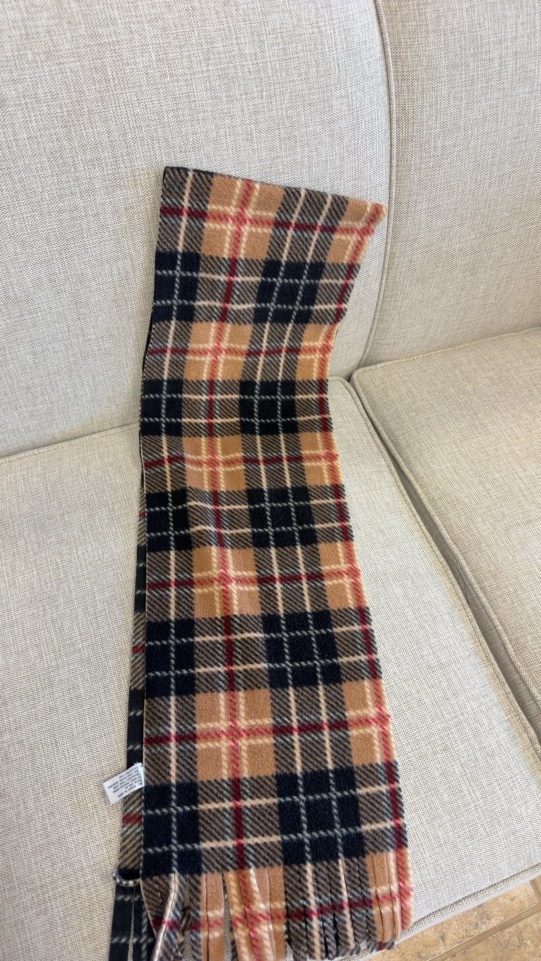 Old Navy Plaid Fleece Scarf - Image 1