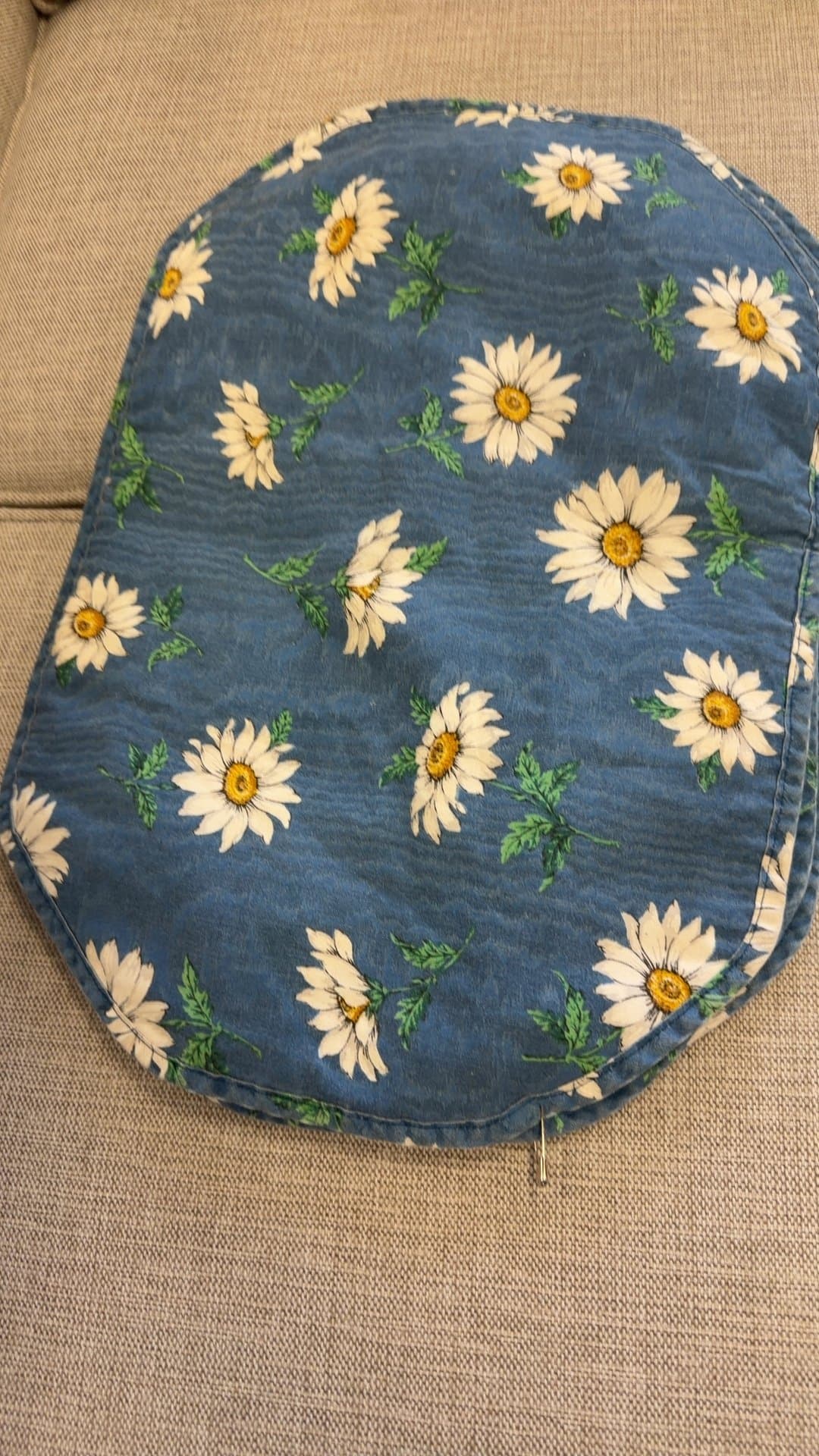 Vintage Quilted Daisy Placemats Set of 4 - Image 1
