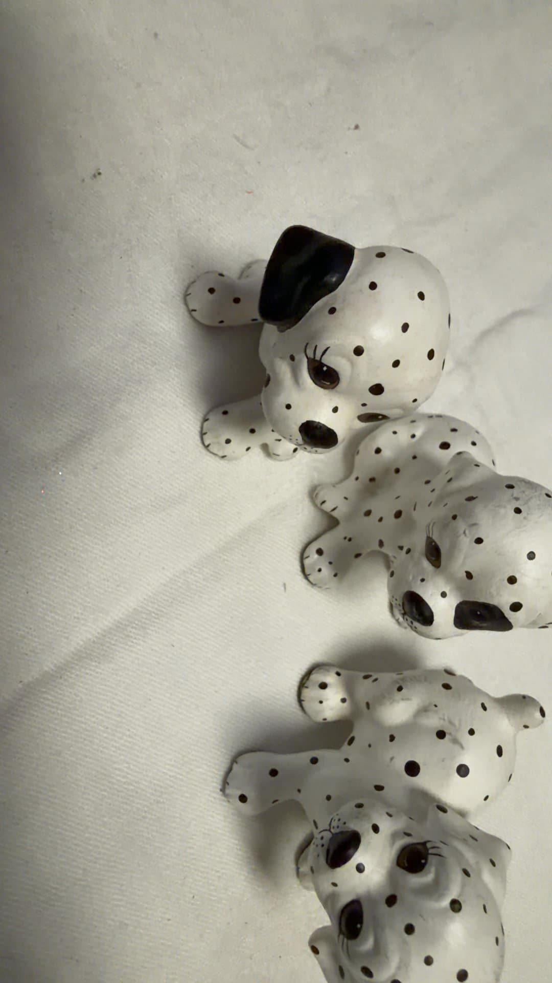 Vintage Ceramic Dalmatian Puppy Figurines Set of 3 - Image 1