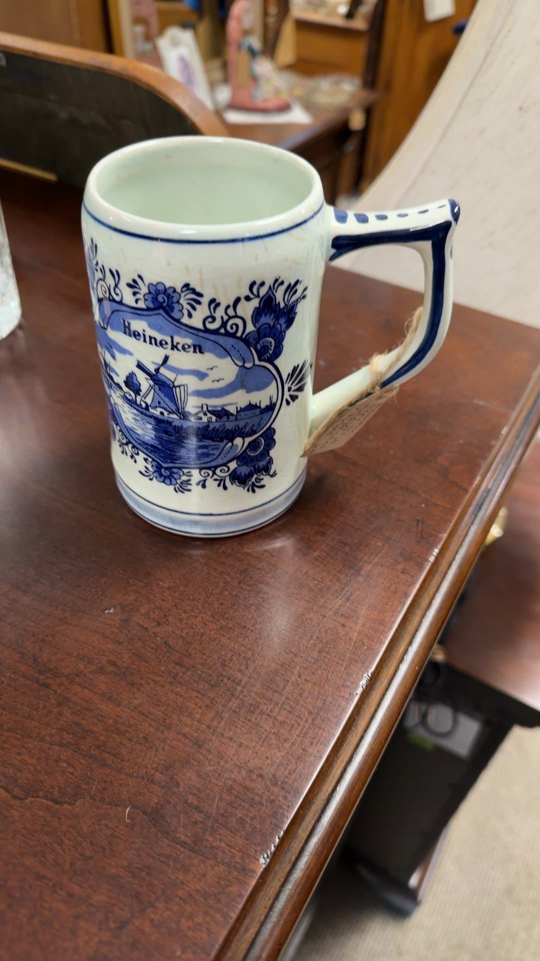 Heineken Delft Blue Ceramic Stein - Image 1