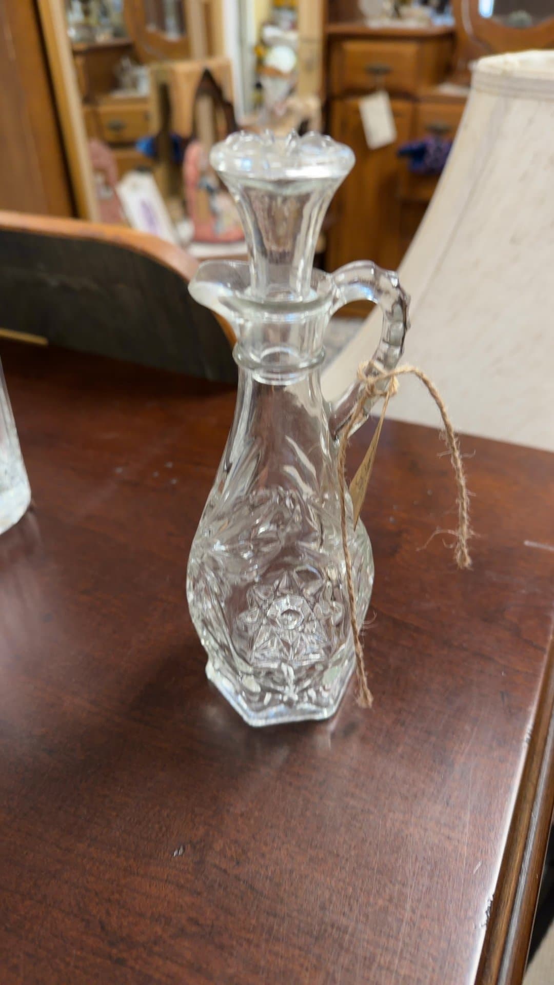Pressed Glass Cruet - Image 1