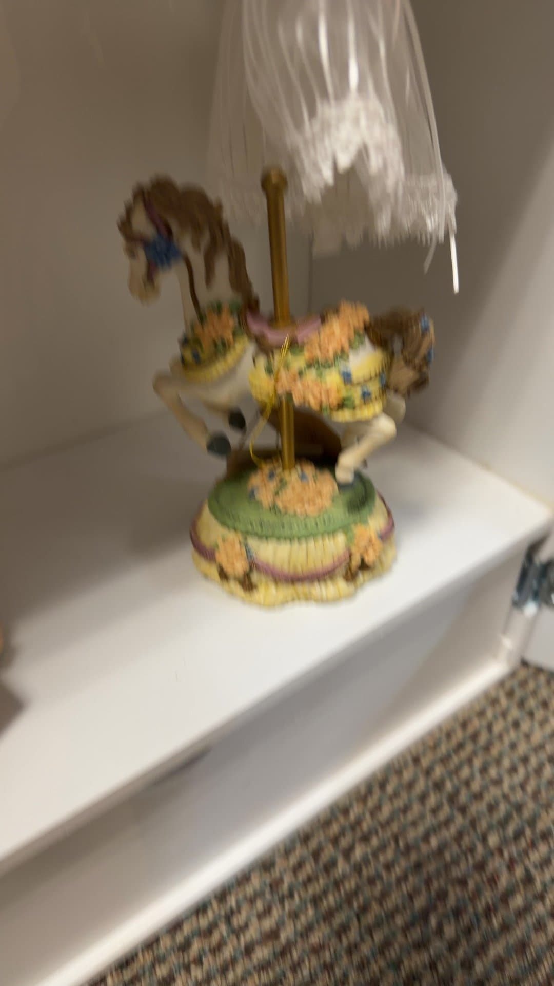 Carousel Horse Music Box Figurine - Image 1