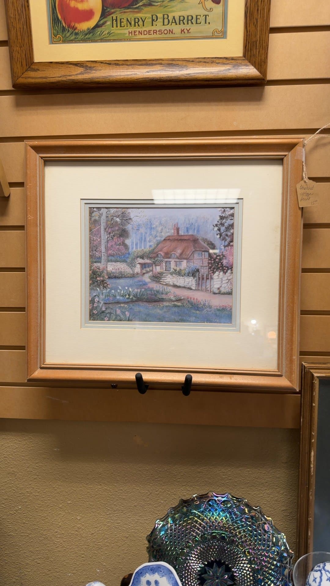 Framed Thatched Cottage Print - Image 1