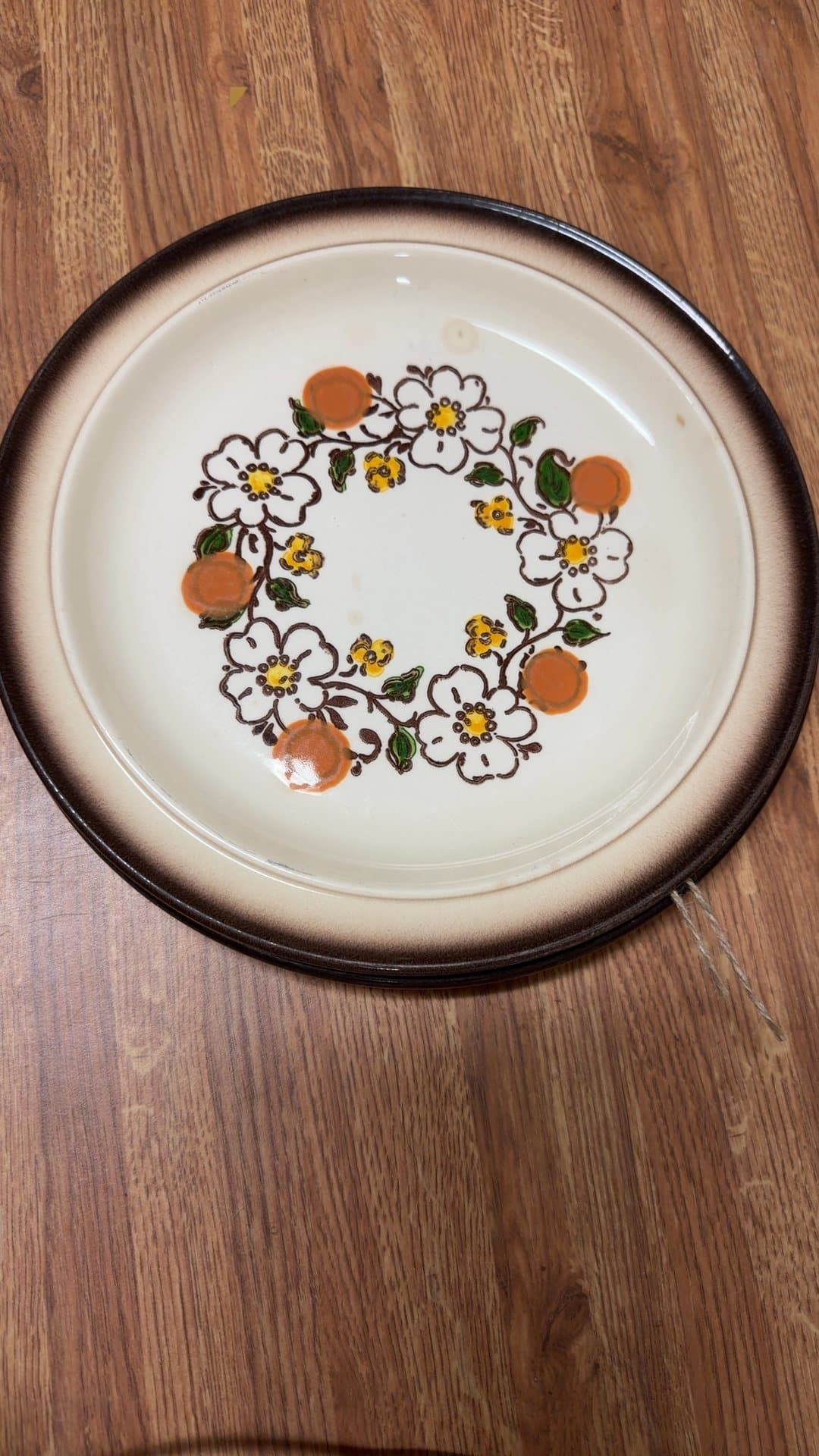 Homer Laughlin Fruit and Flowers Plate - Image 1