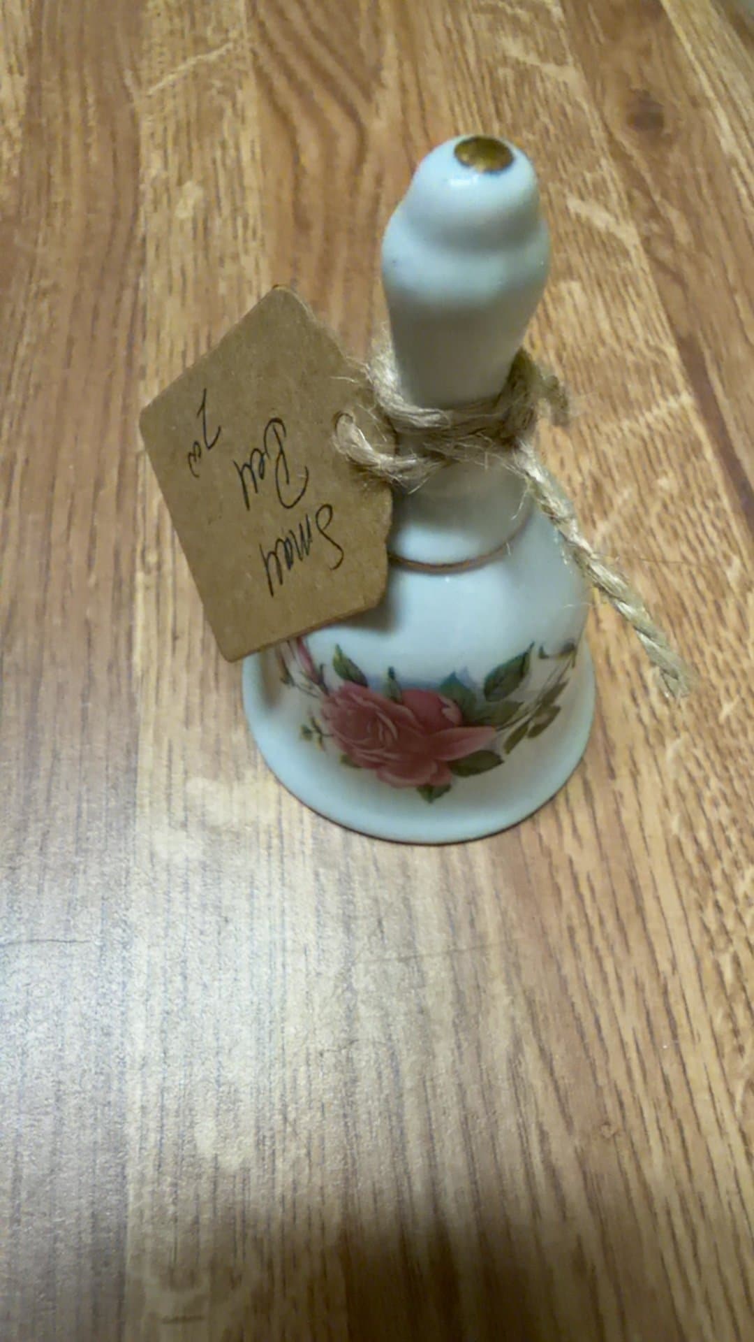 Vintage Porcelain Bell with Floral Design - Image 1
