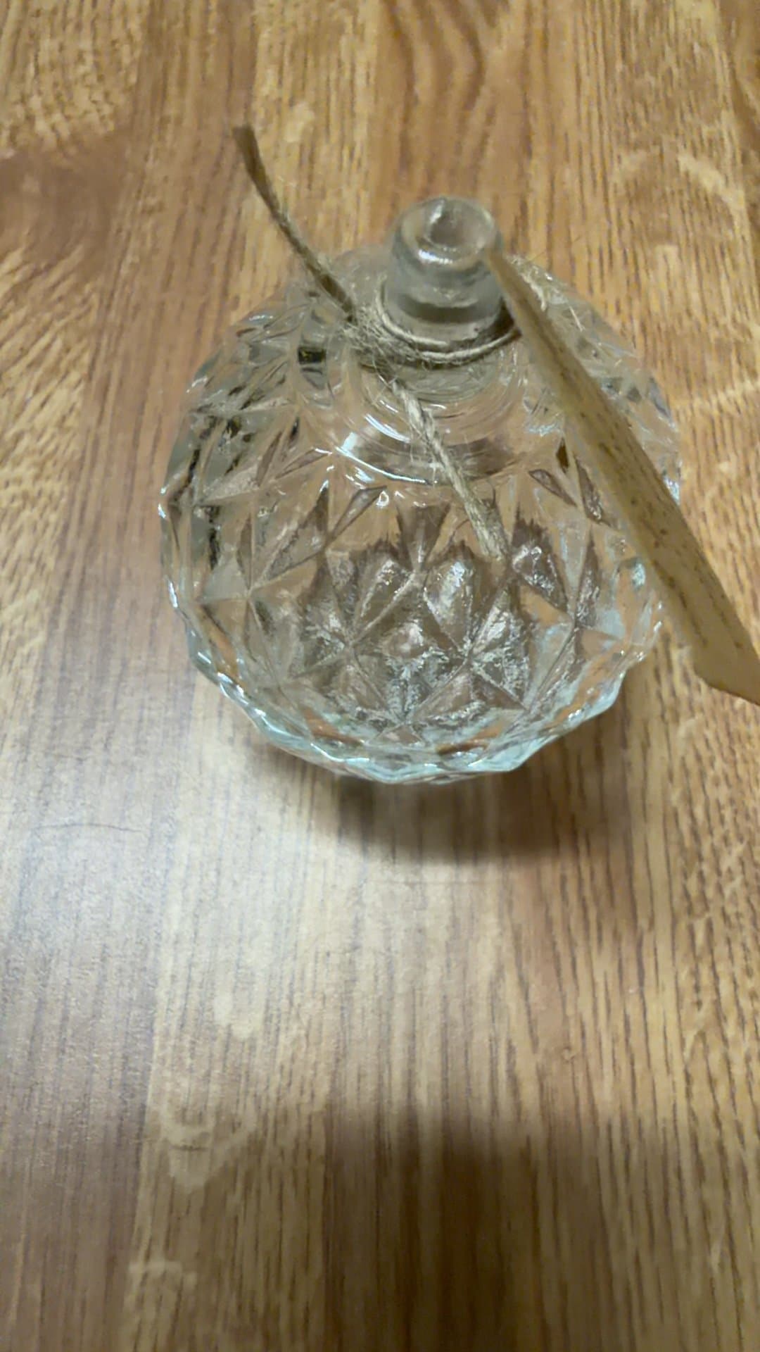 Italian Pressed Glass 'Ice Glass' Apple Dish - Image 1