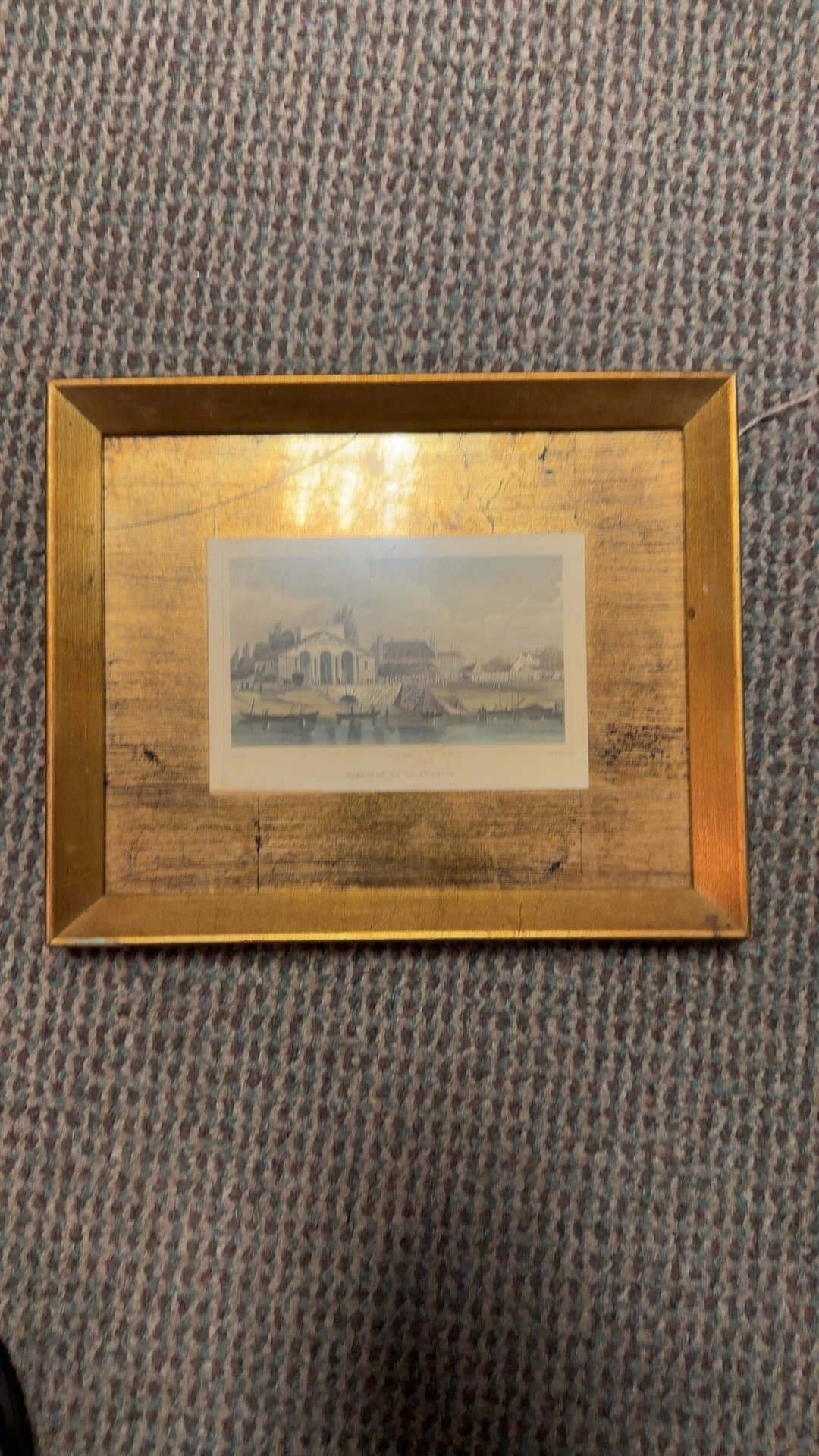 Antique Pugin Views Hand-Colored Print 'Barriere de la Cunette' - Image 1