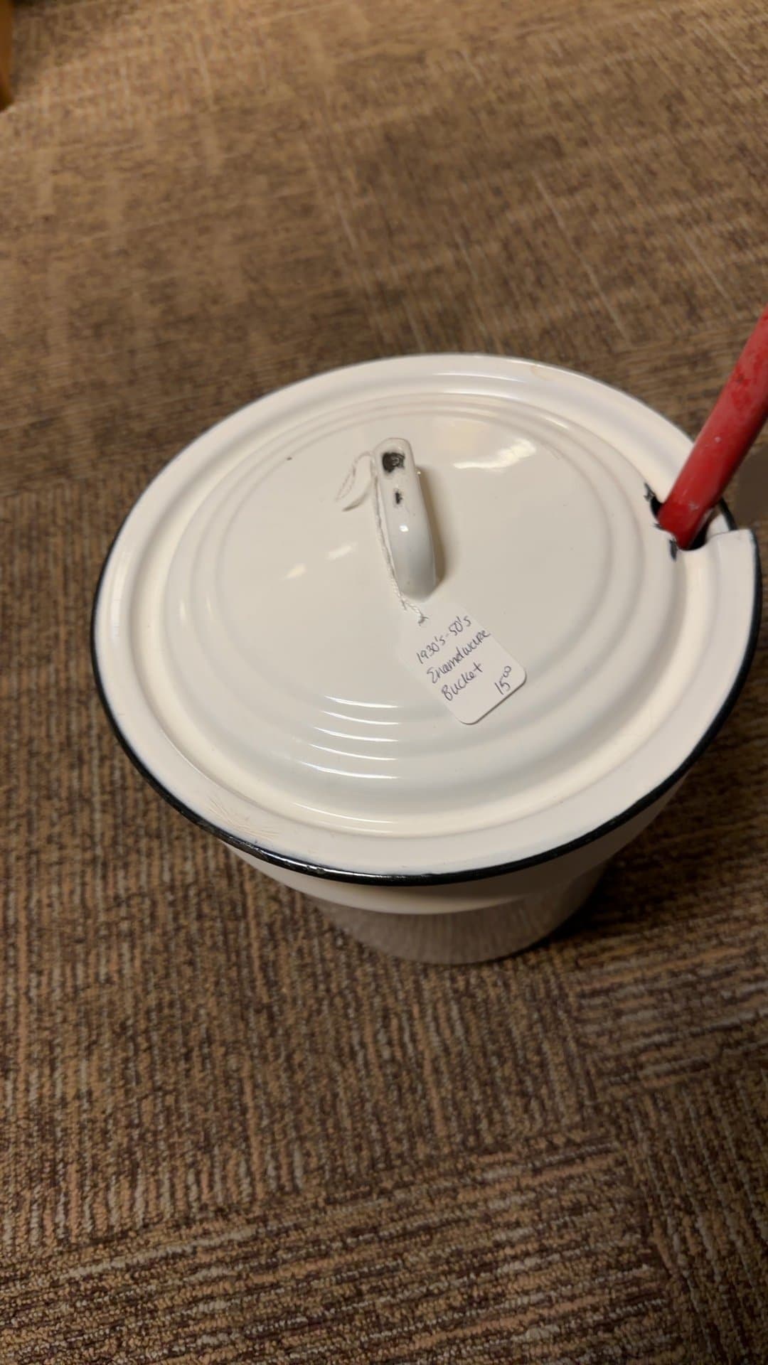 1930s-1950s Enamelware Bucket - Image 1