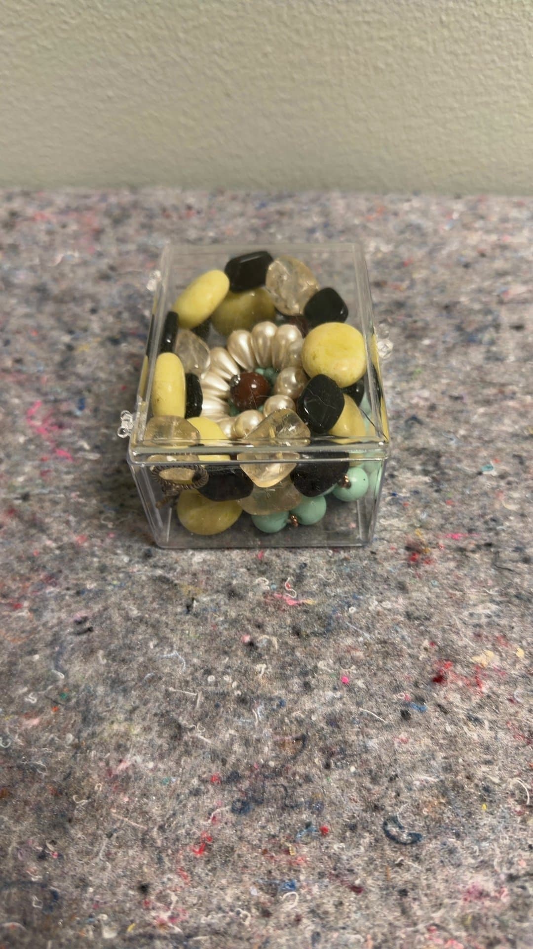 Assorted Bead Collection in Clear Box - Image 1