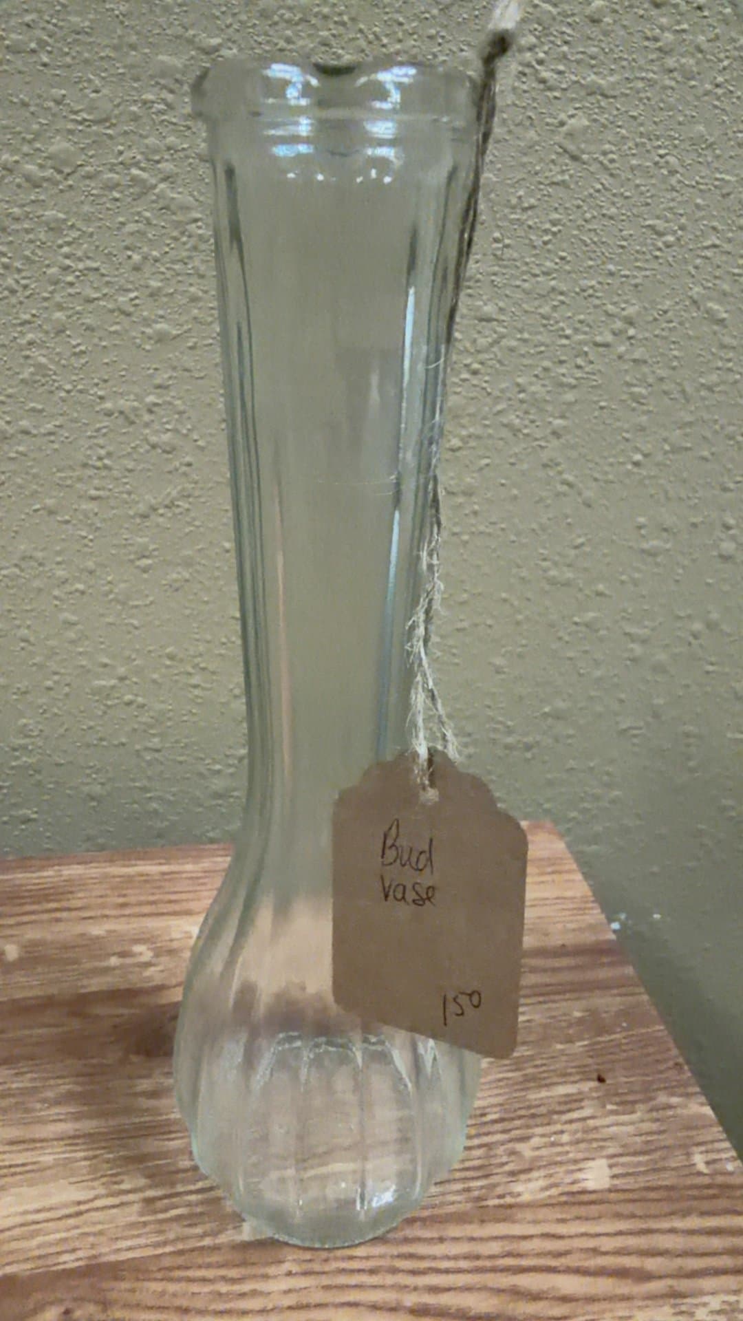 Clear Glass Bud Vase - Image 1