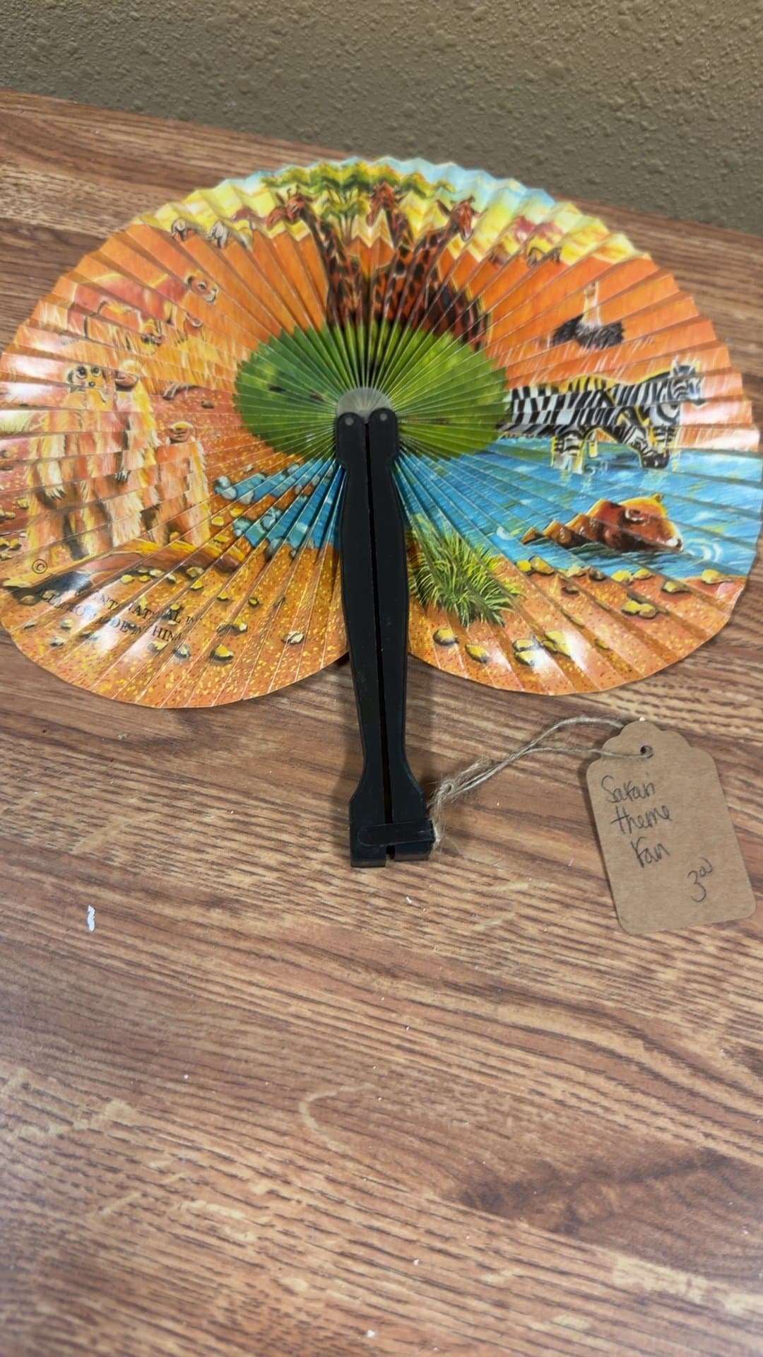 Safari Theme Hand Fan - Image 1