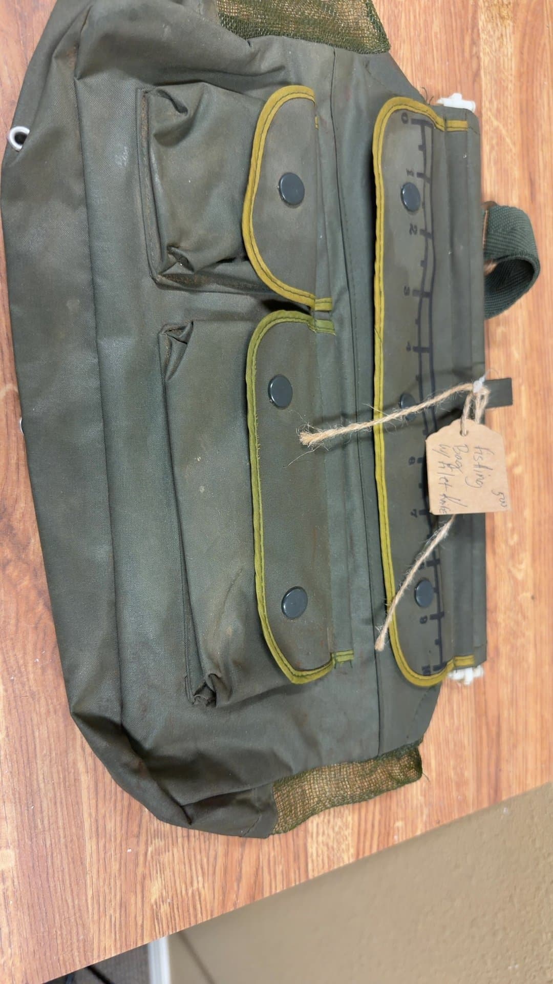 Vintage Canvas Fishing Bag - Image 1