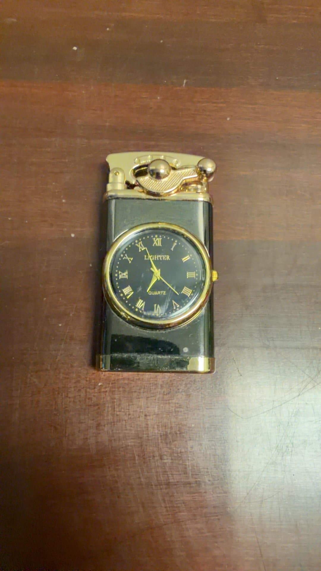 Vintage Lighter with Clock - Image 1