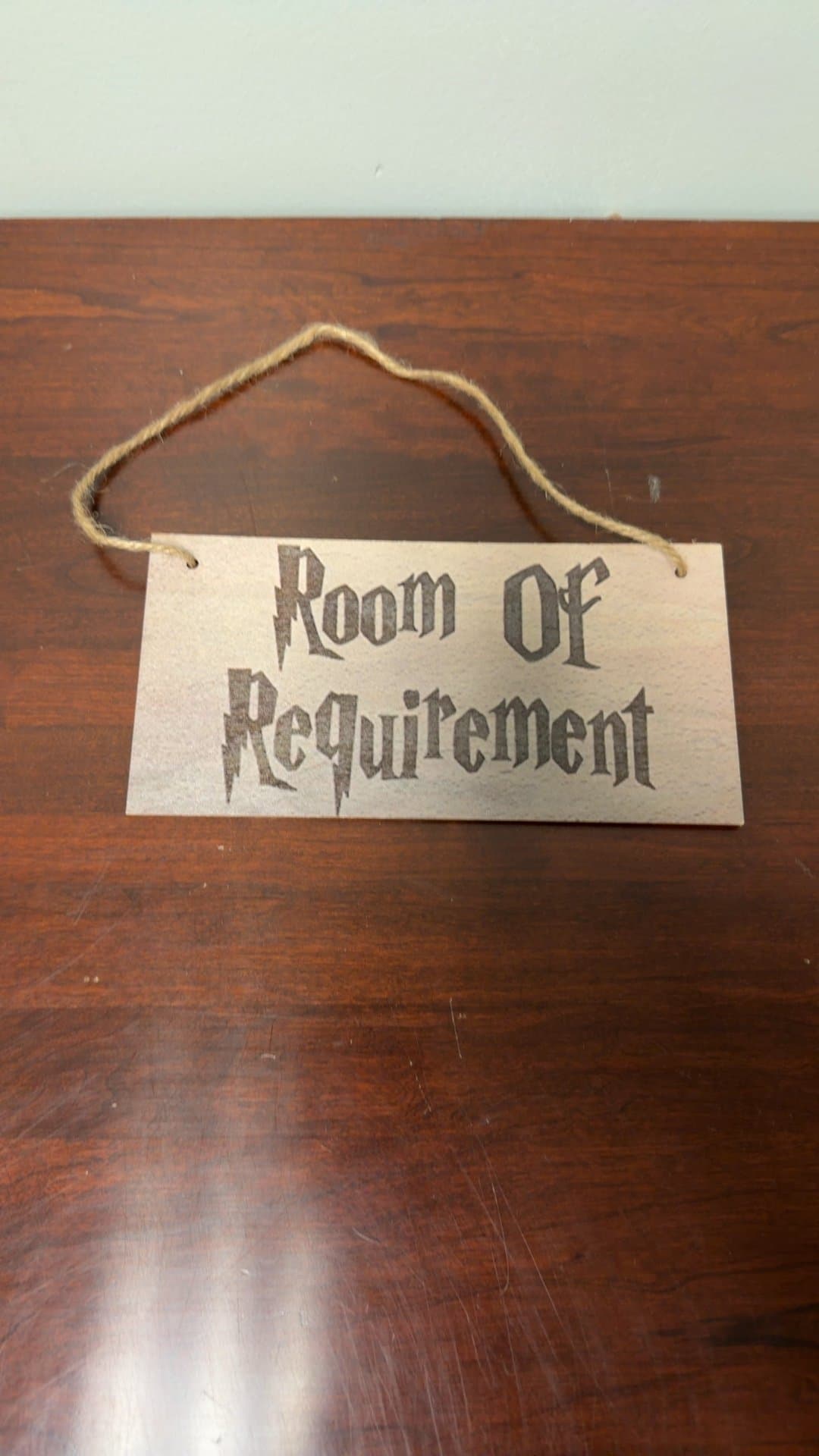 Room of Requirement Wooden Sign - Image 1