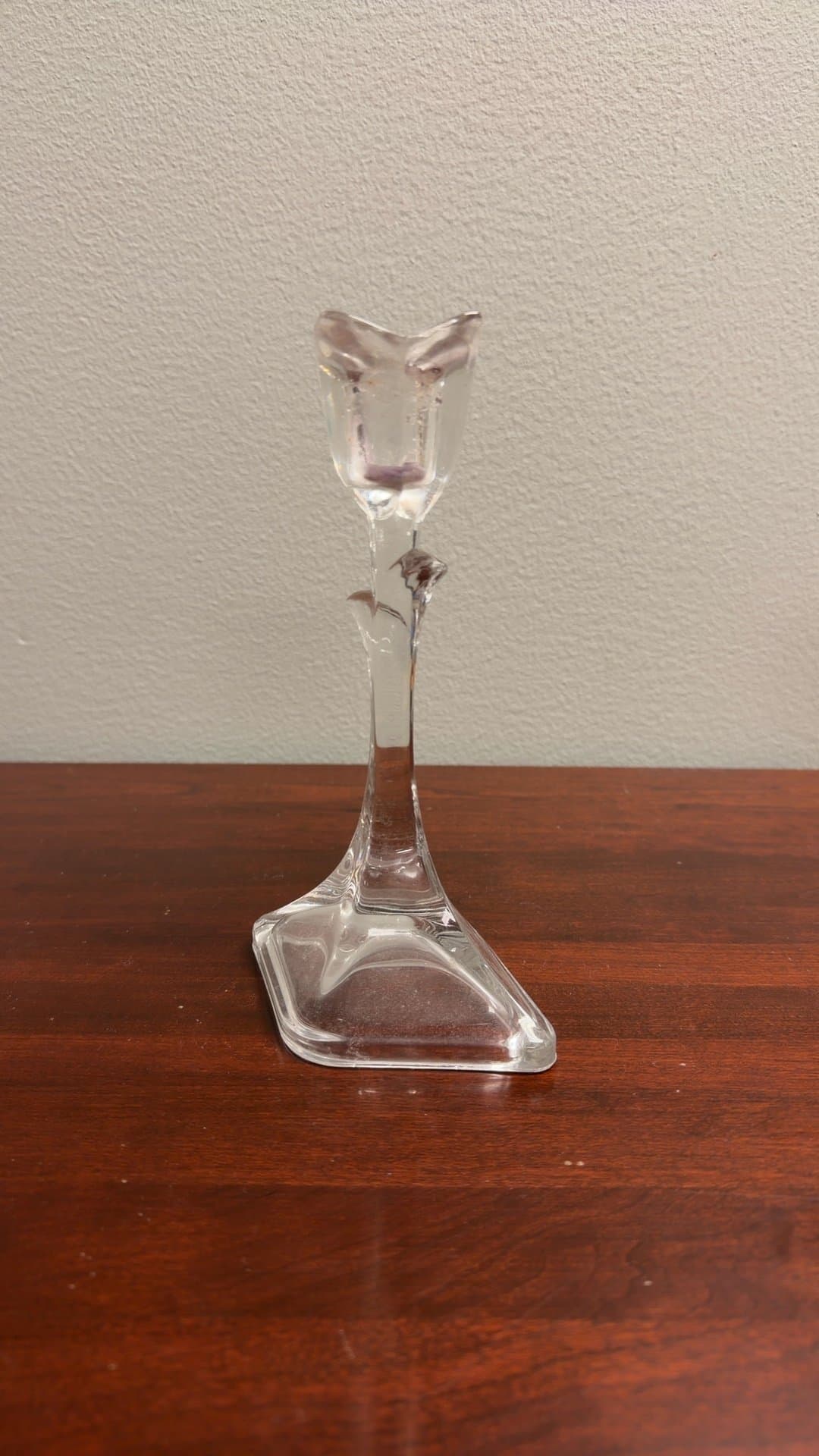 Crystal Tulip Candlestick Holder - Image 1