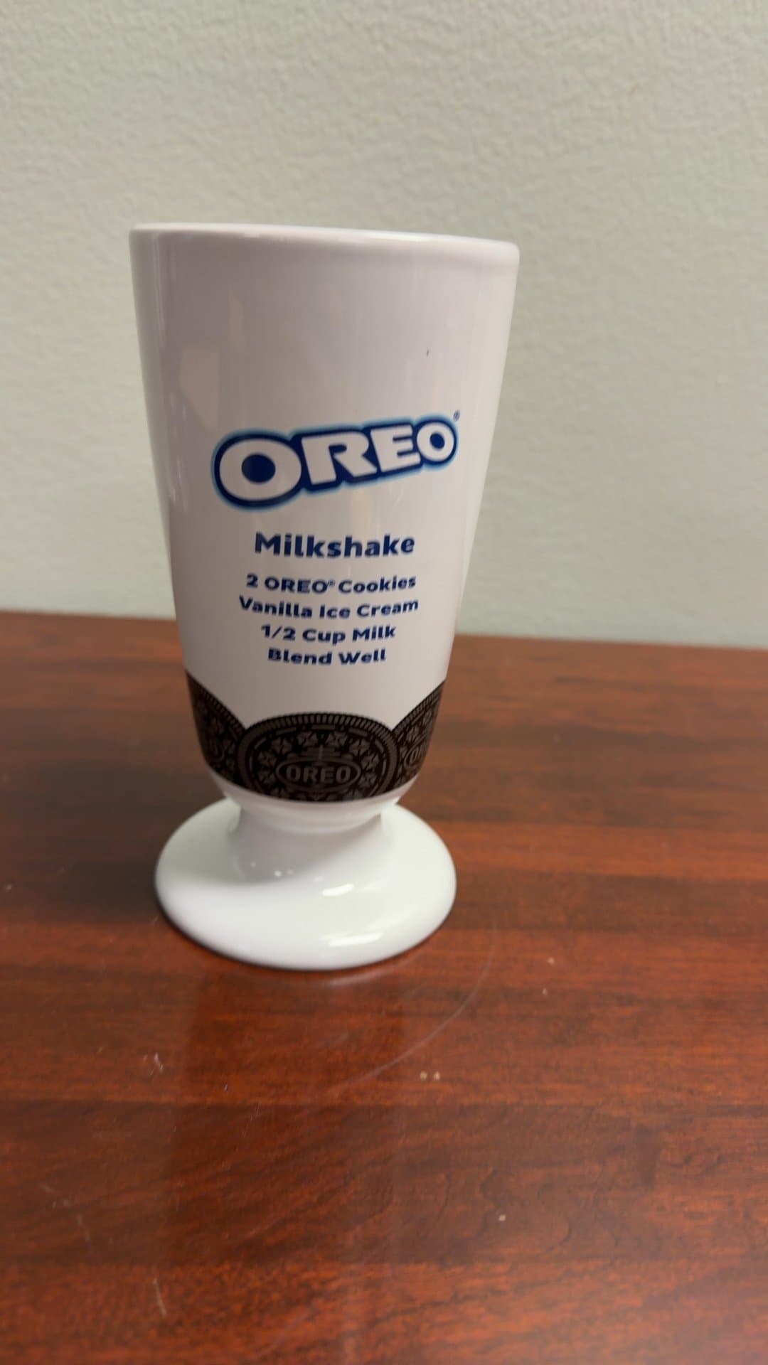 Oreo Milkshake Recipe Ceramic Cup - Image 1