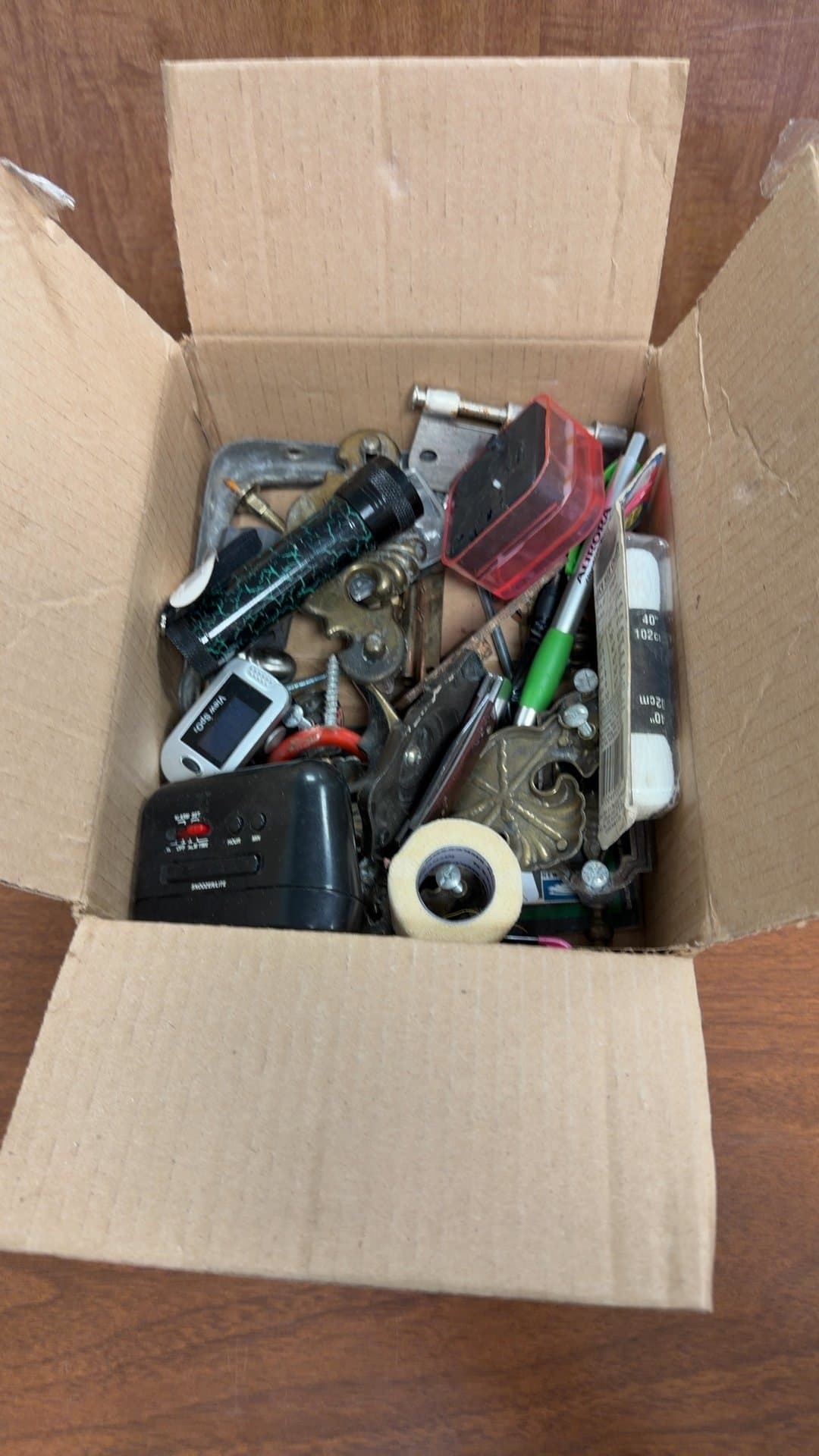 Assorted Hardware and Miscellaneous Items Box - Image 1