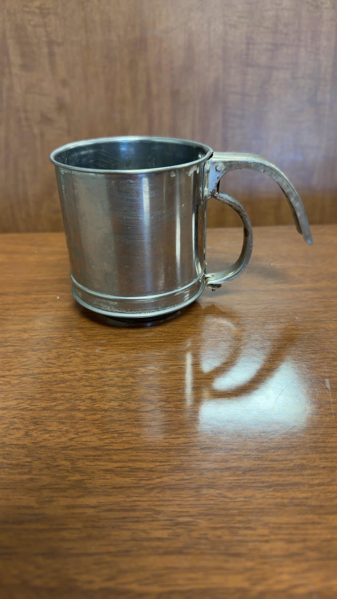 Vintage Metal Flour Sifter - Image 1