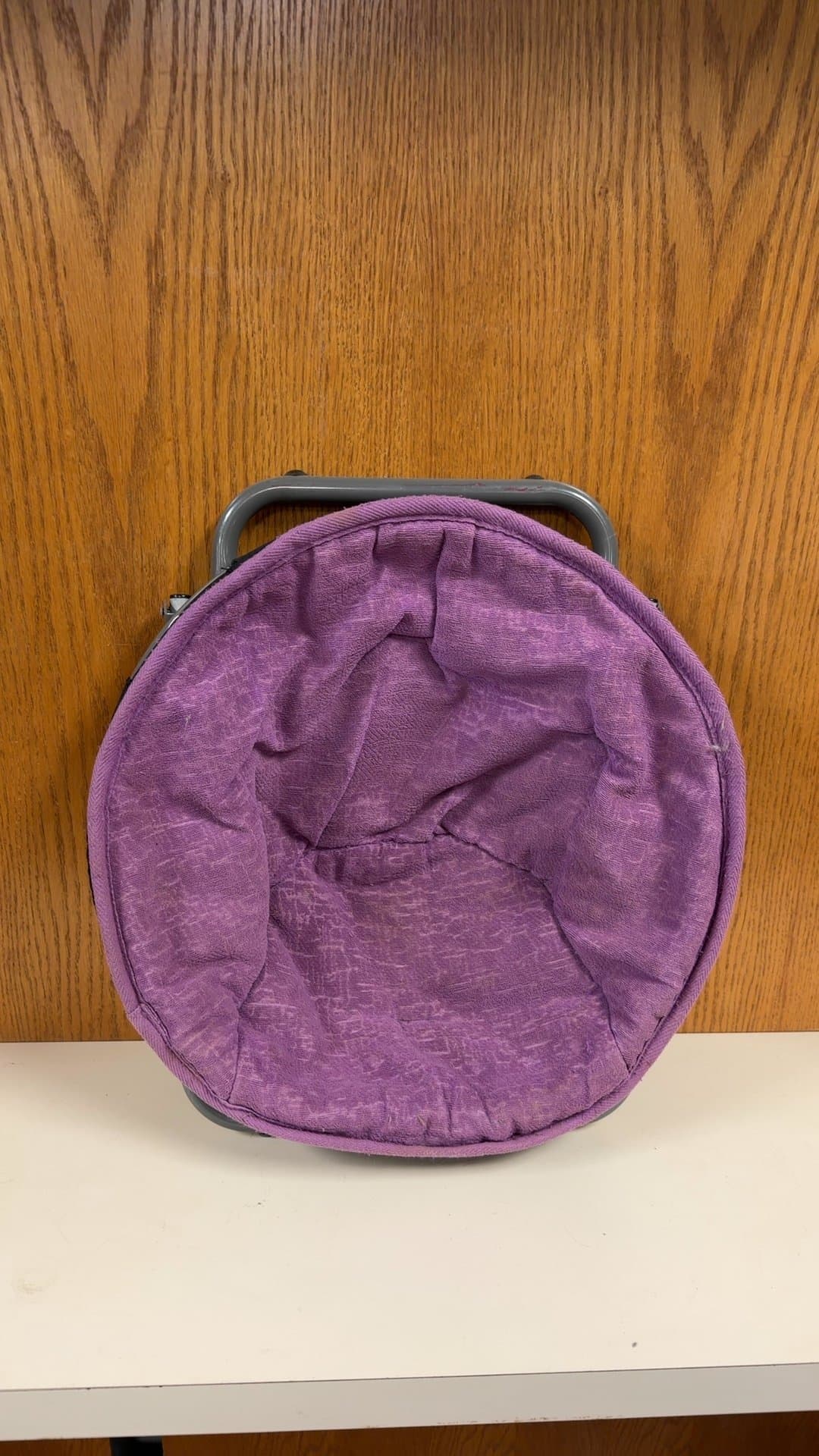 Purple Folding Saucer Chair - Image 1