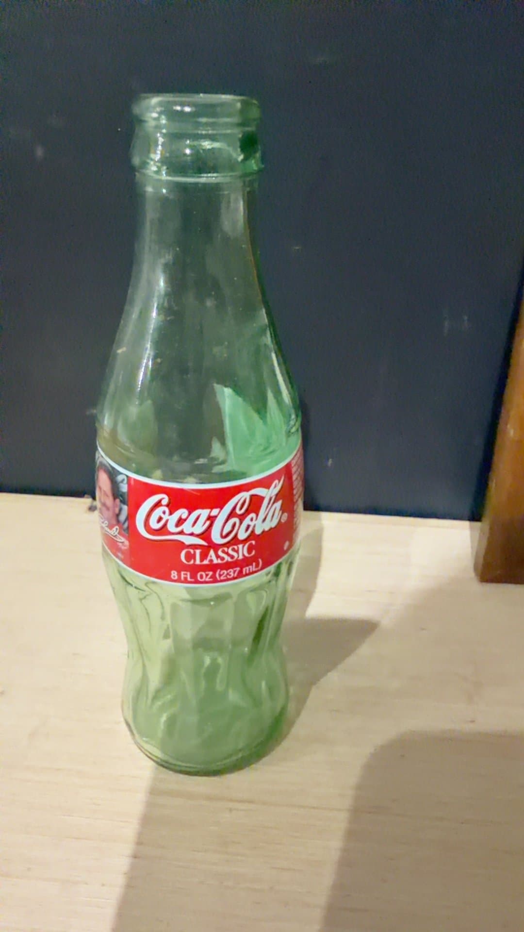 Coca-Cola Classic Dale Earnhardt Sr. and Dale Earnhardt Jr. Commemorative 8 oz Glass Bottle - Image 1