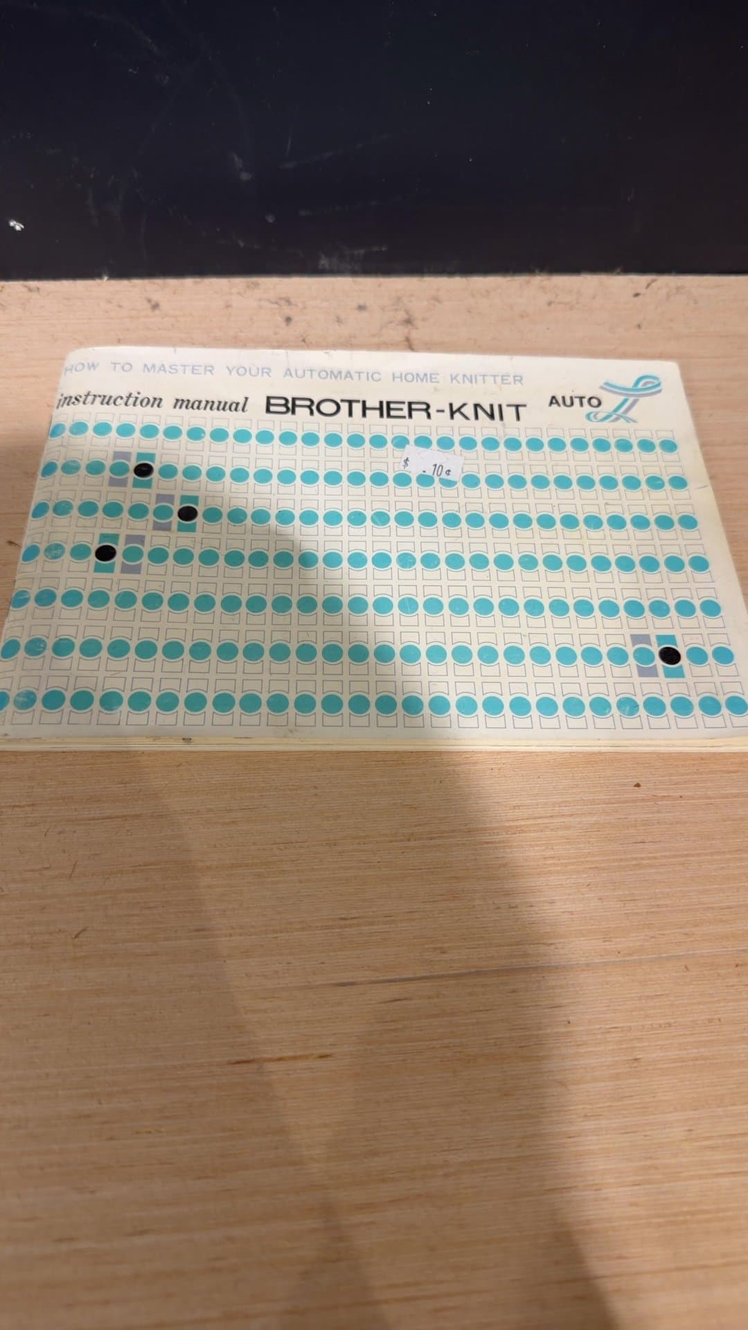 Vintage Brother-Knit Automatic Home Knitter Instruction Manual - Image 1