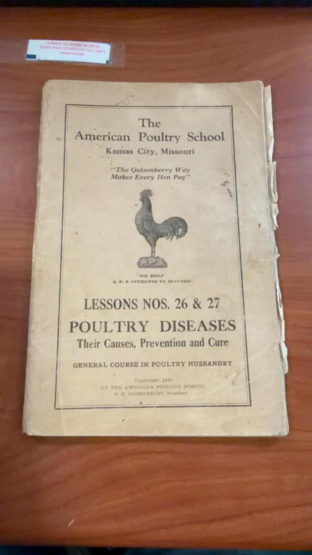 The American Poultry School Lessons Nos. 26 & 27 - Image 1