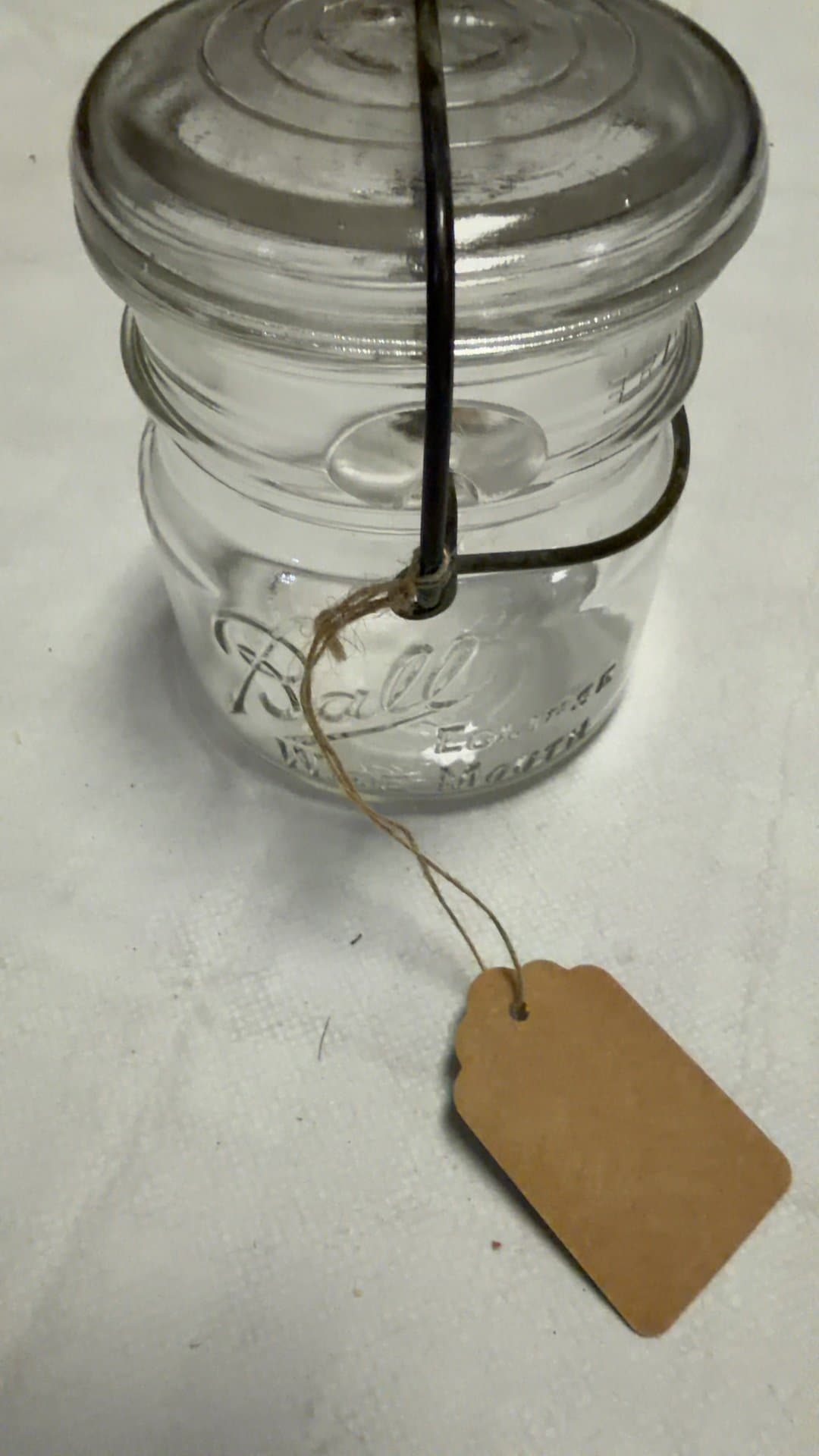 Vintage Ball Eclipse Wide Mouth Glass Jar - Image 1