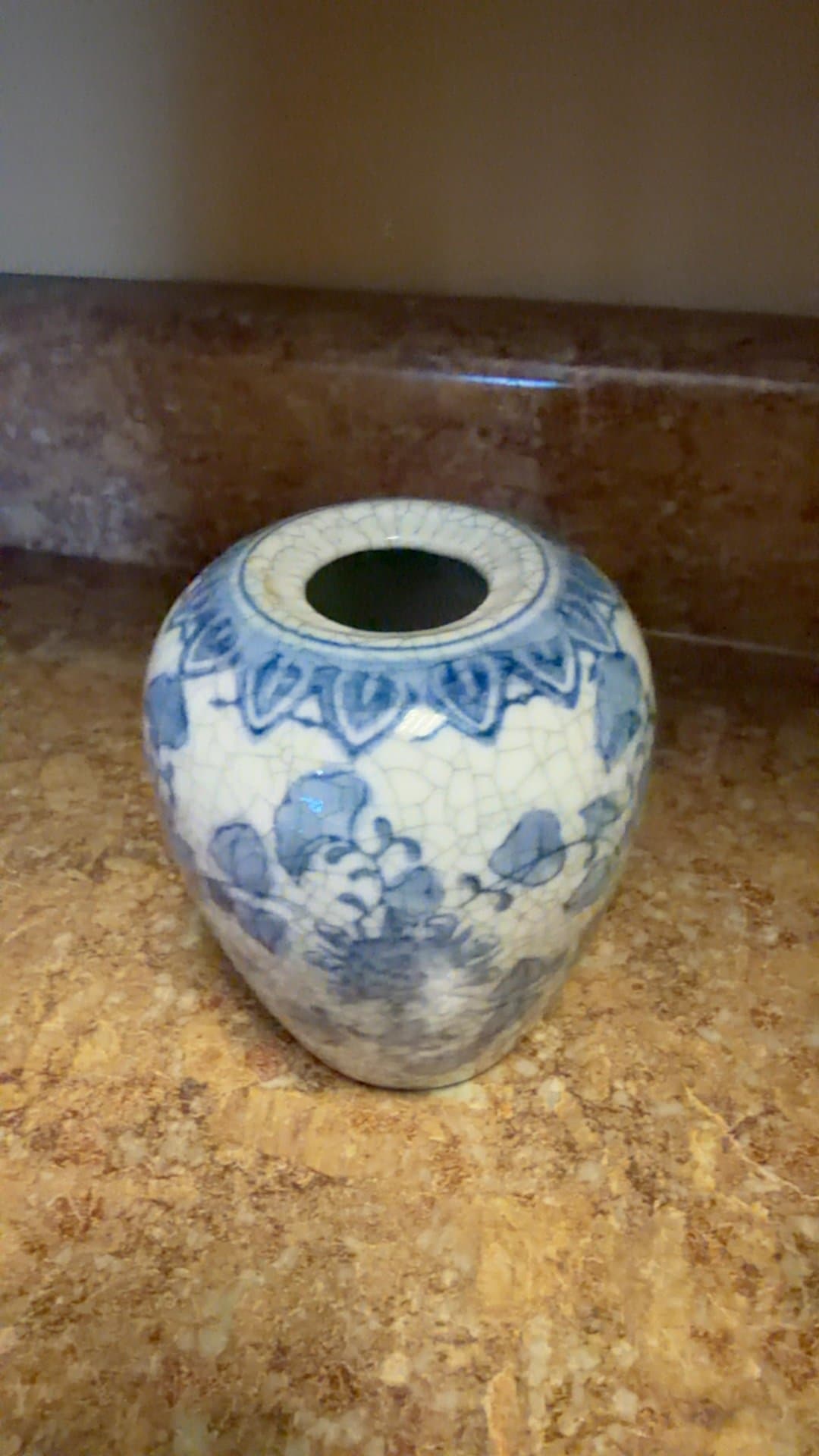 Blue and White Porcelain Vase - Image 1