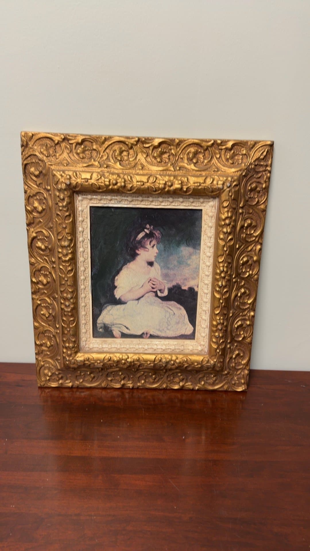 Framed Portrait of a Young Girl - Image 1
