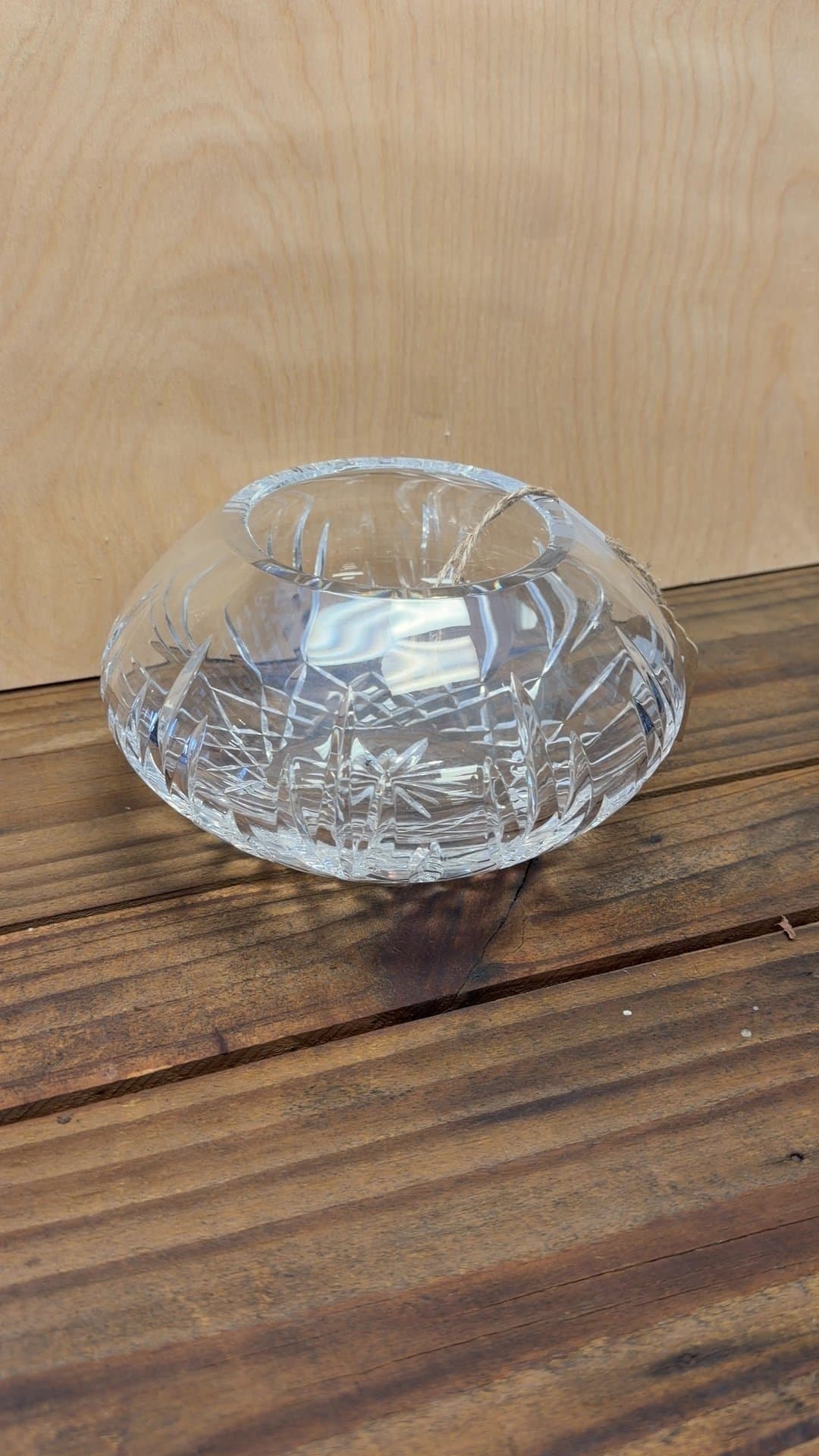 Lead Crystal Cut Glass Bowl - Image 1