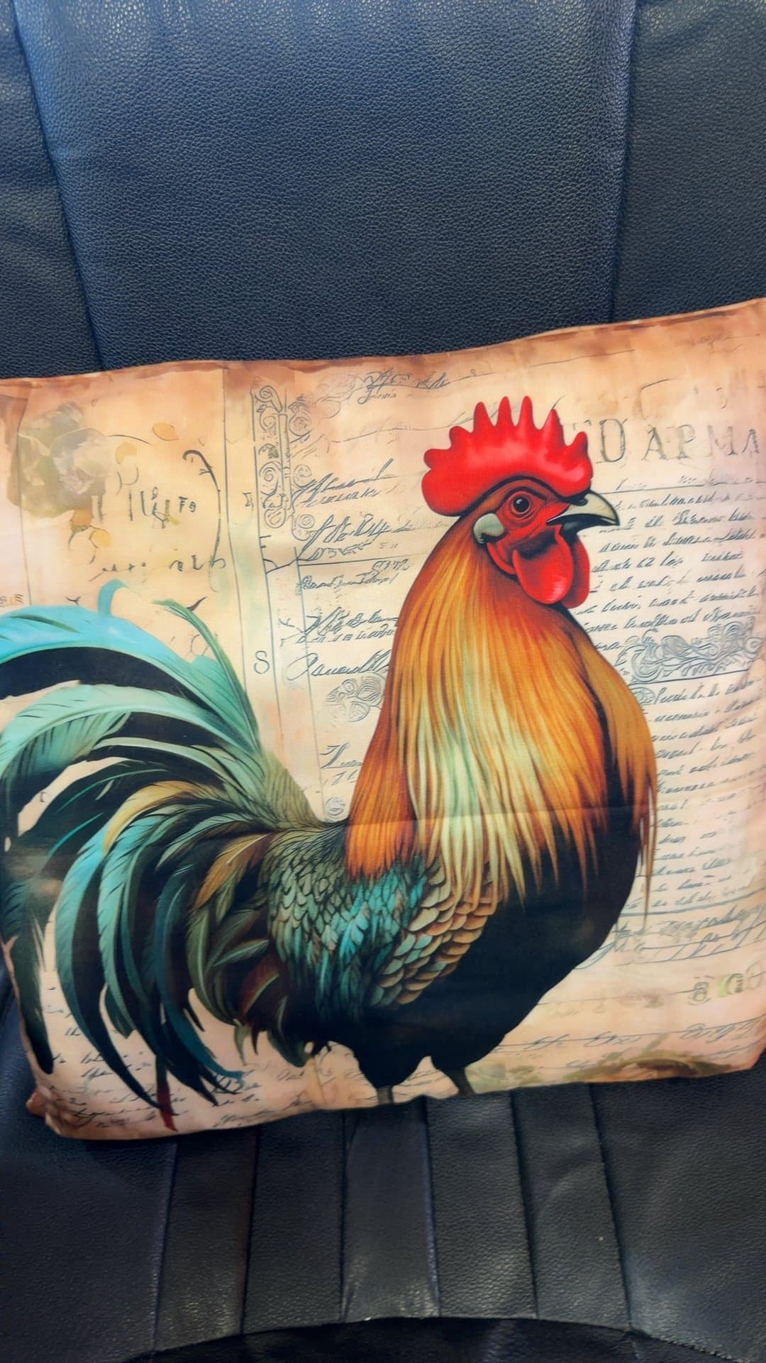 Decorative Rooster Throw Pillow - Image 1