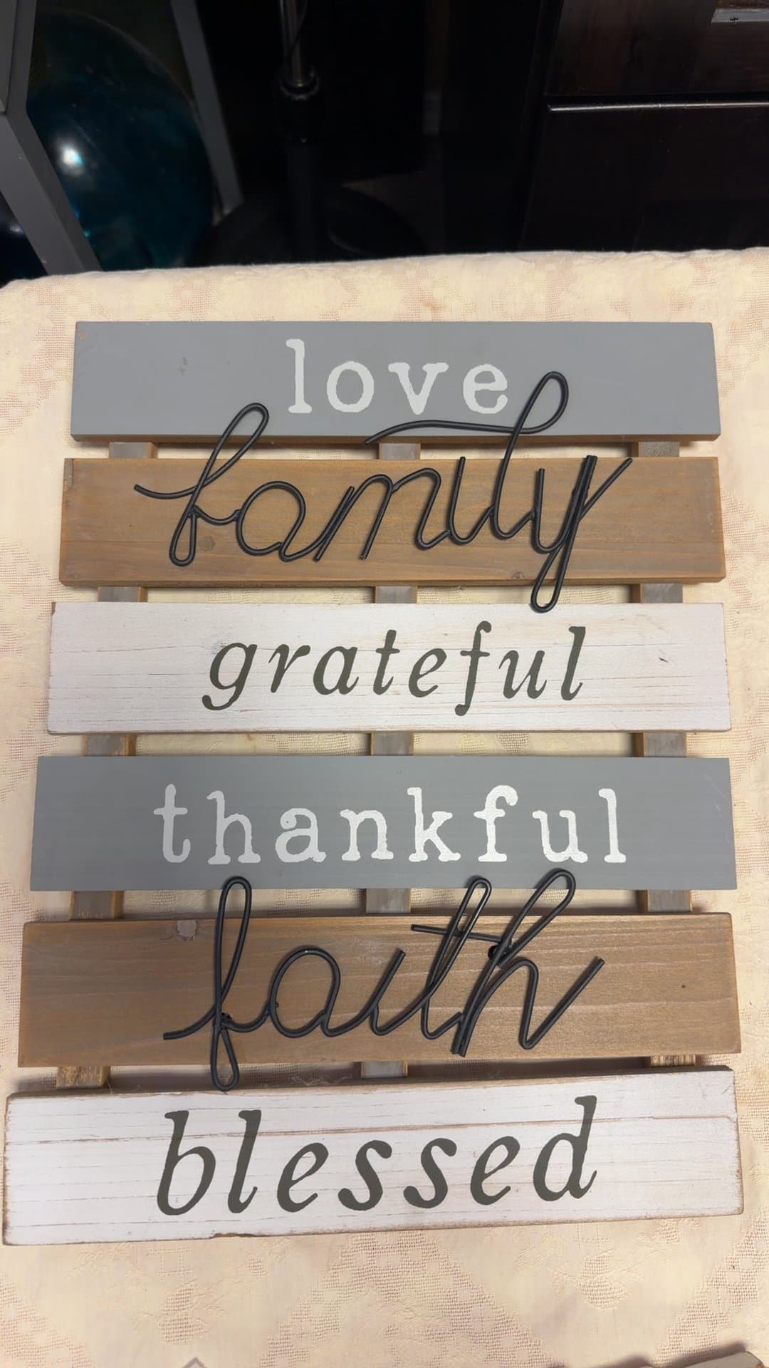 Inspirational Wooden Wall Sign - Image 1