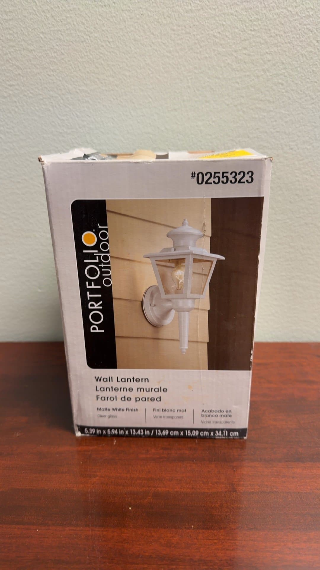 Portfolio Outdoor Wall Lantern - Image 1