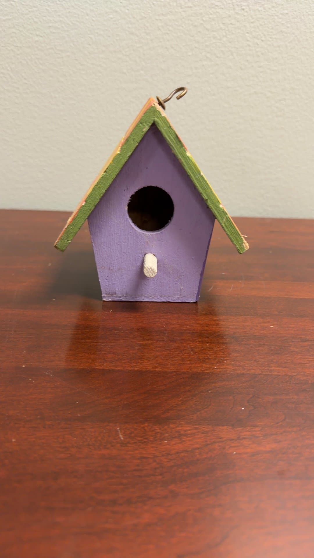 Hand-Painted Wooden Birdhouse - Image 1