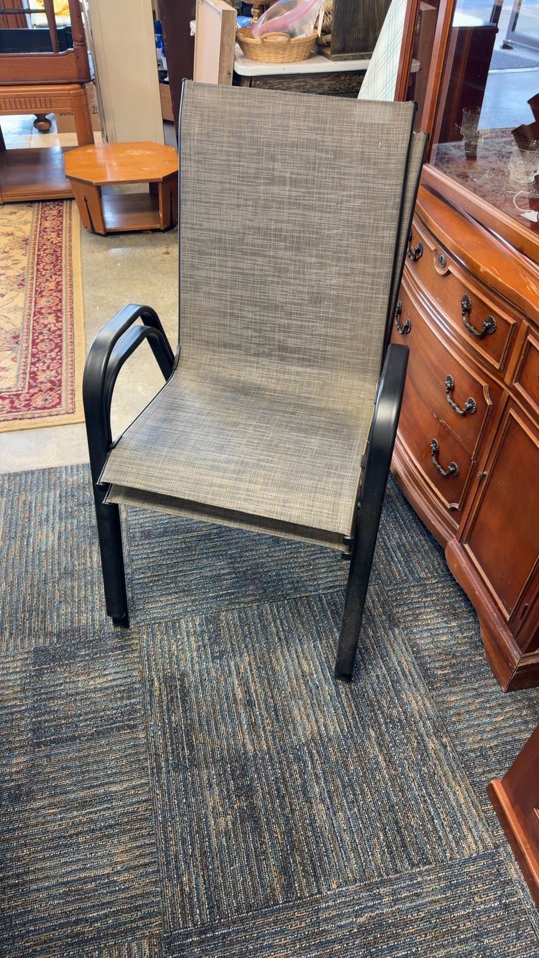 Outdoor Patio Sling Chair - Image 1
