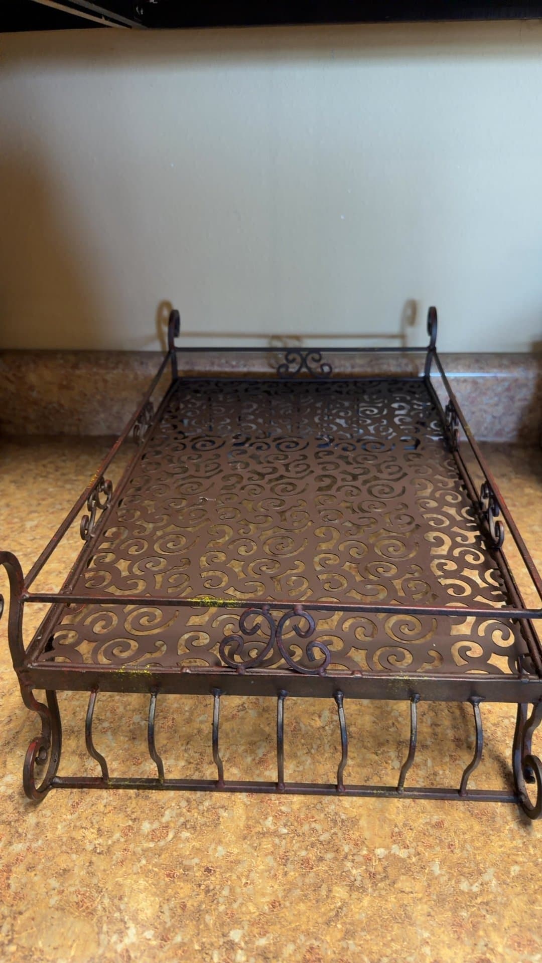 Decorative Metal Serving Tray - Image 1