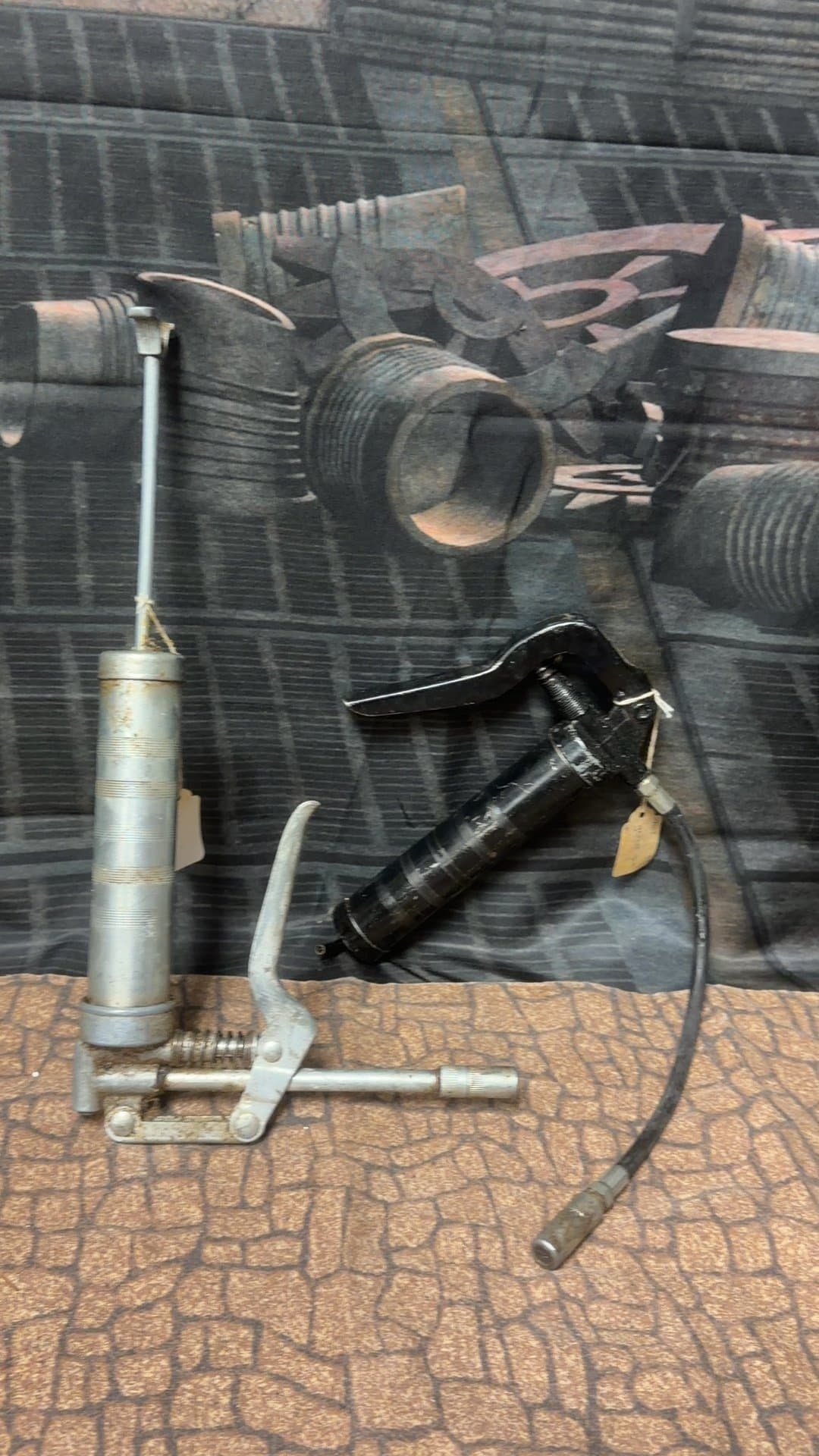 Vintage Manual Grease Guns - Image 1