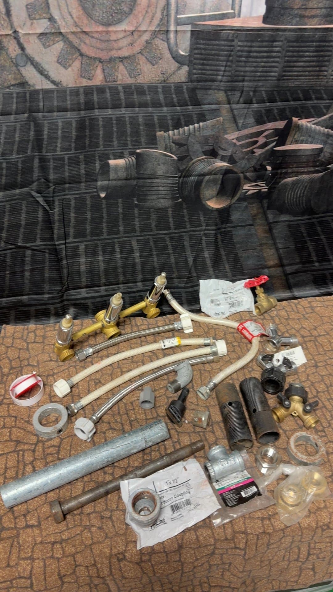 Assorted Plumbing Fittings and Valves - Image 1