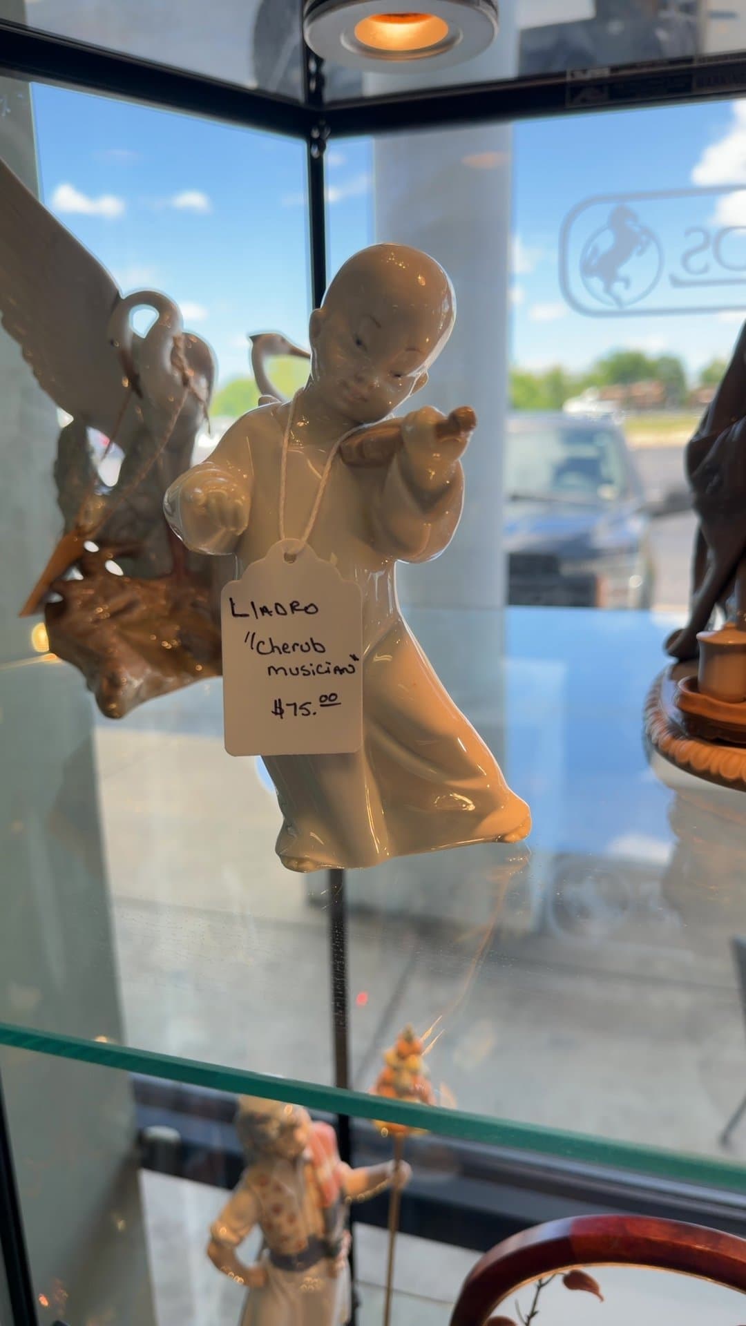 Lladro Cherub Musician Figurine - Image 1
